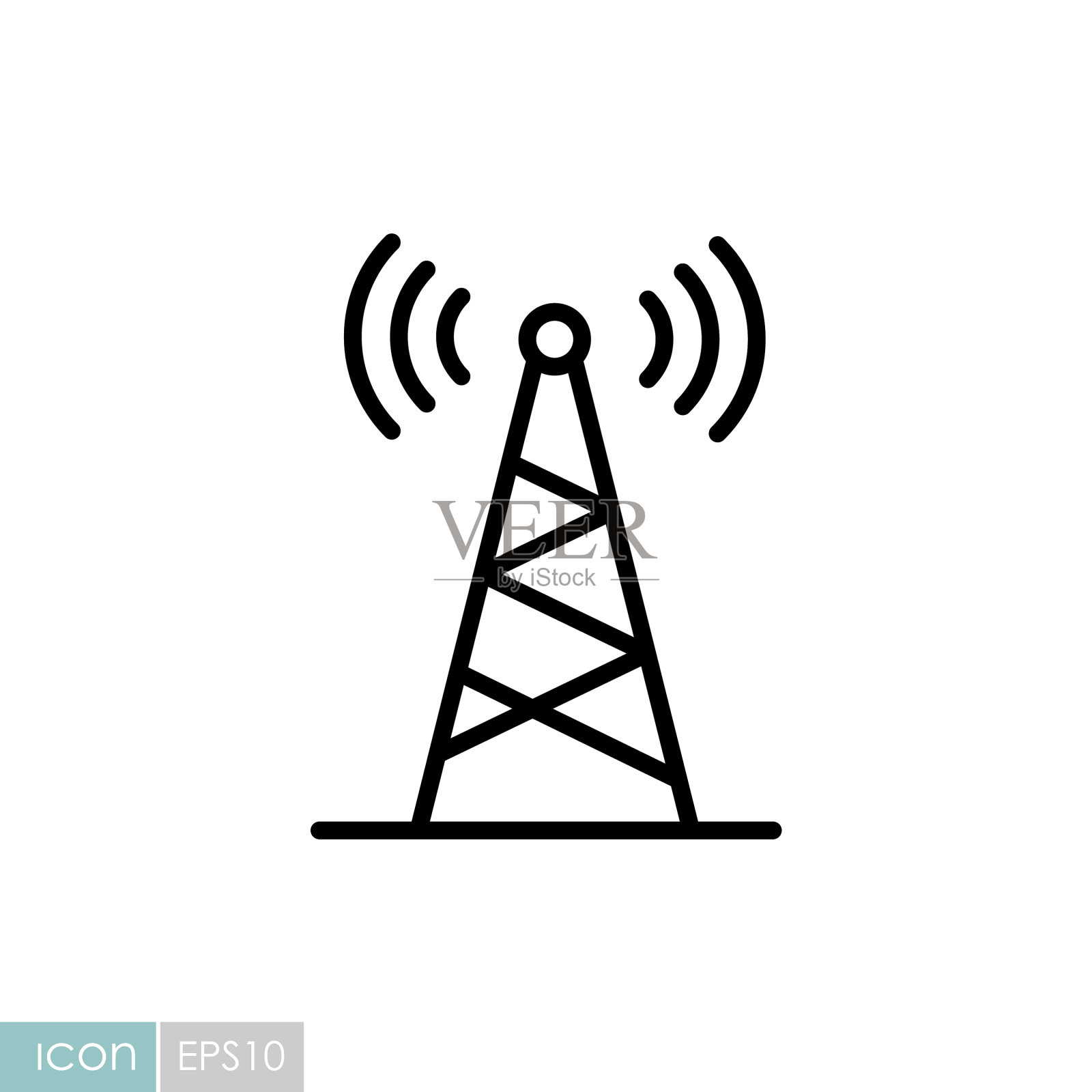 通信天线图标导航标志图标素材