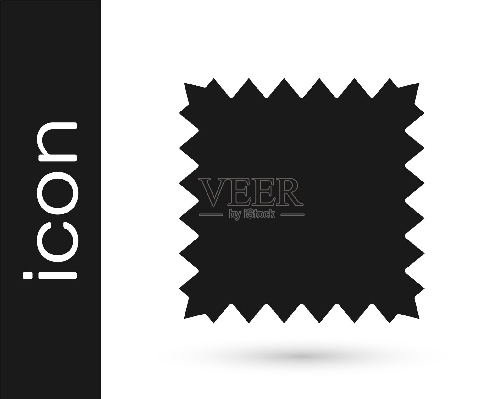 灰色皮革图标孤立在白色背景图标素材