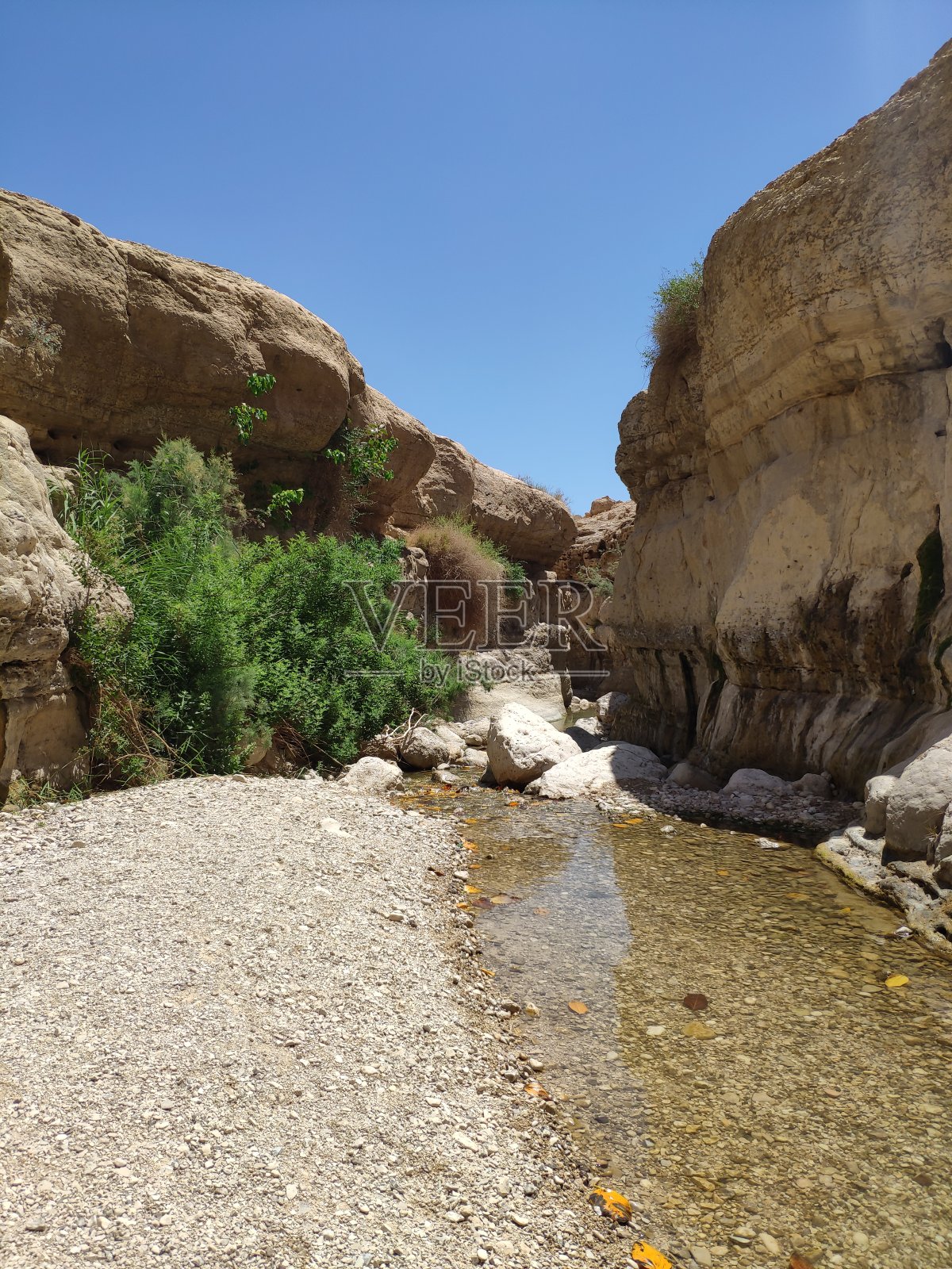 沙漠中流淌的水照片摄影图片