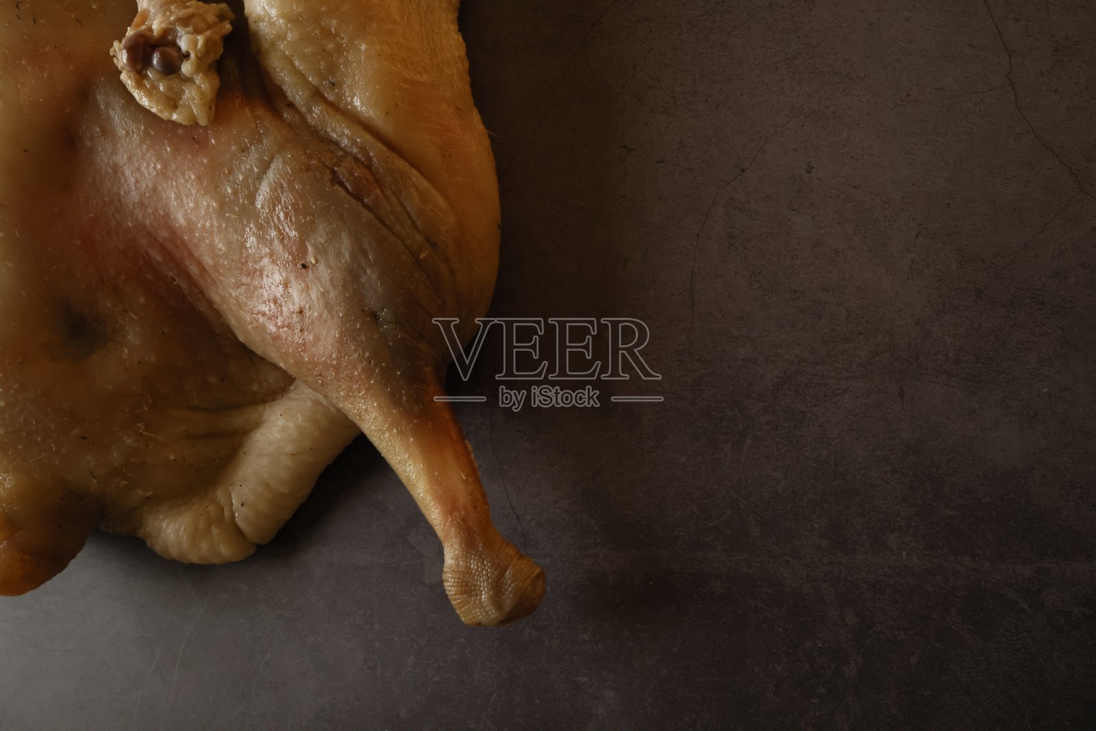 干卡尔鹅肉，鹅脚的特写部分照片摄影图片