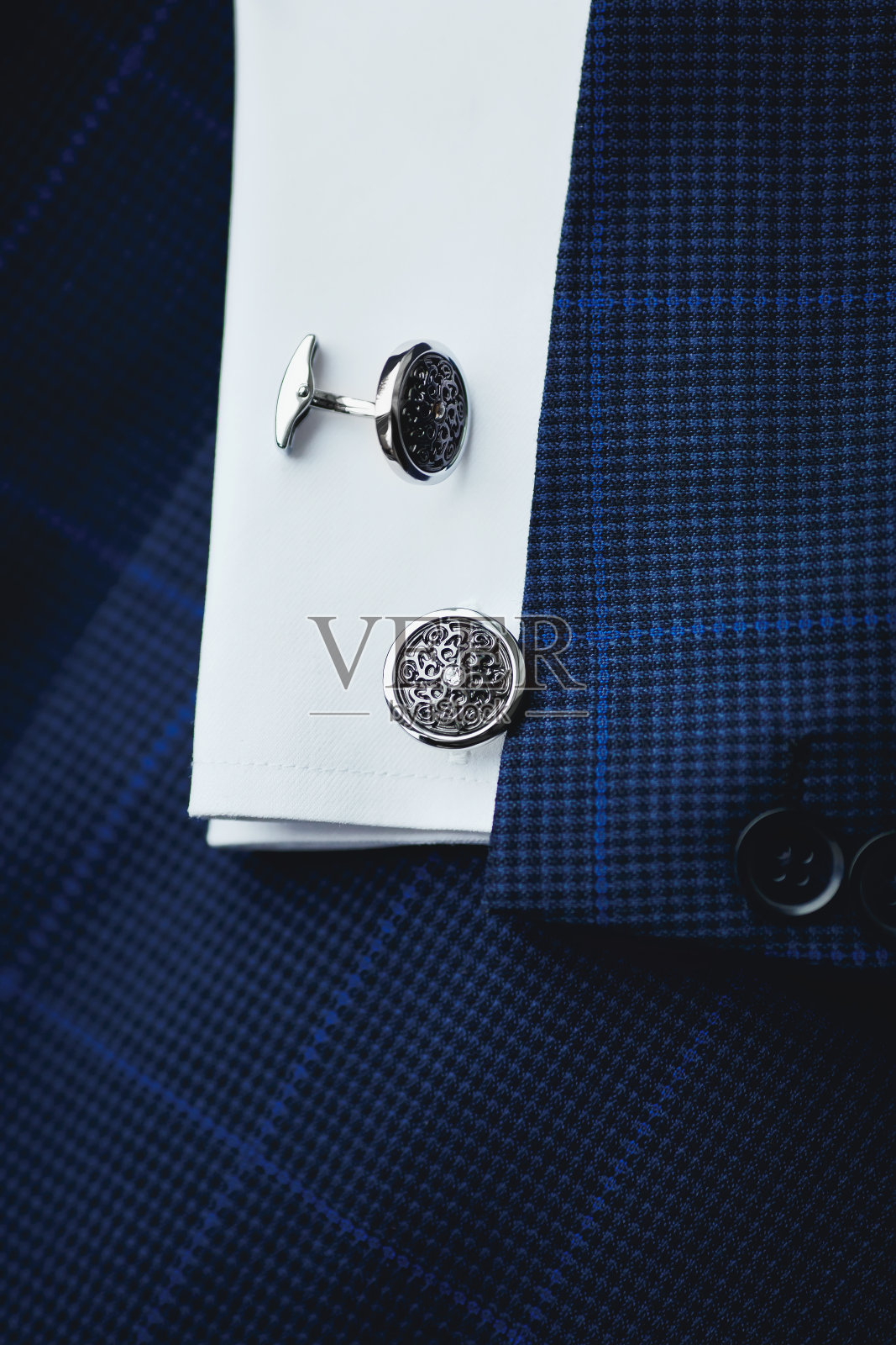 奢侈品男人的袖扣照片摄影图片