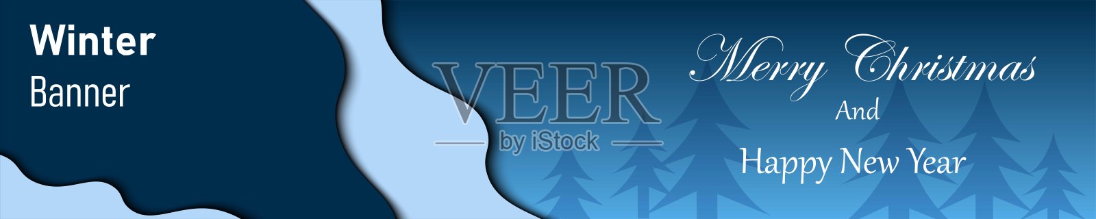 冬季横幅设计背景插画图片素材