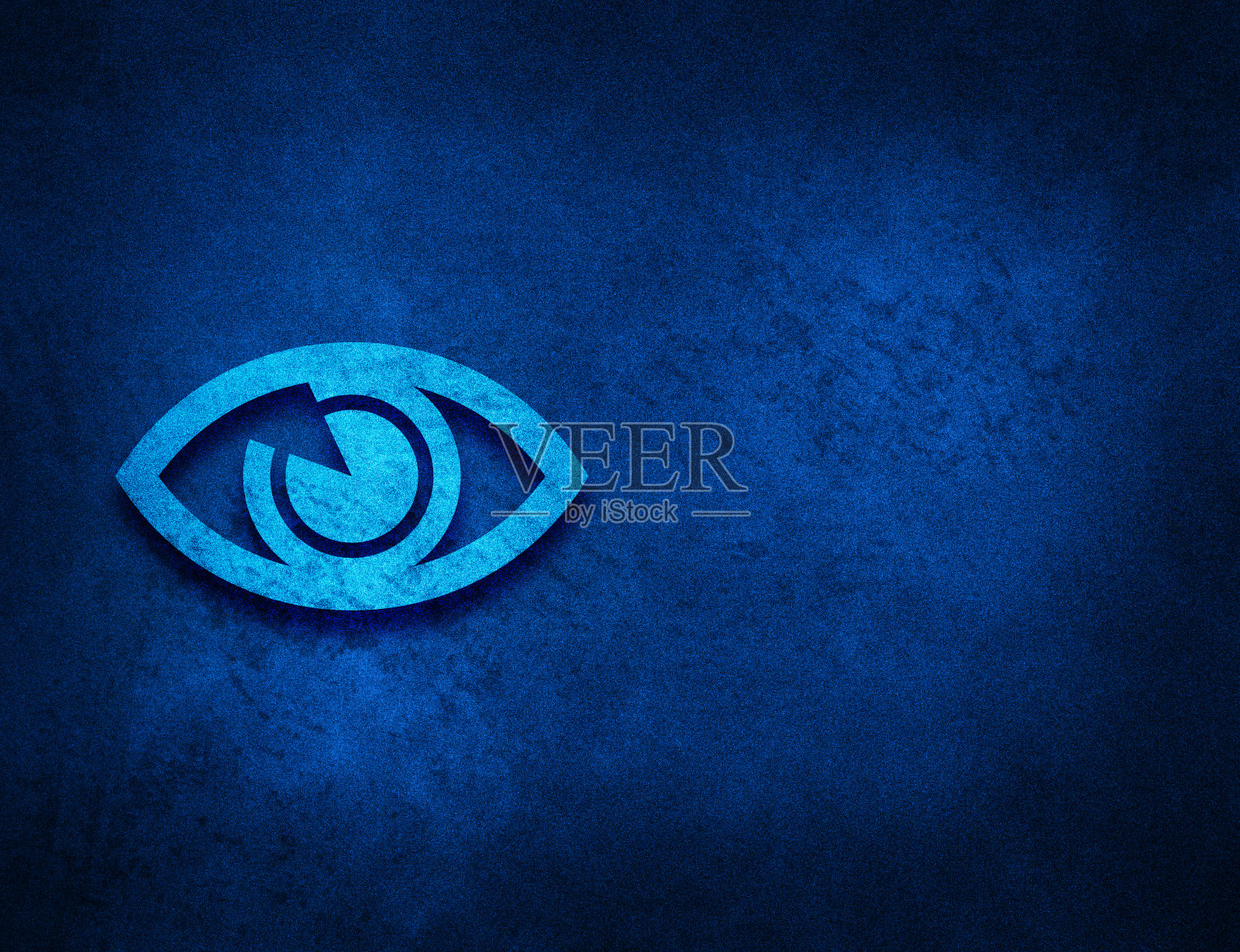 眼睛图标艺术抽象蓝色grunge纹理背景插画图片素材