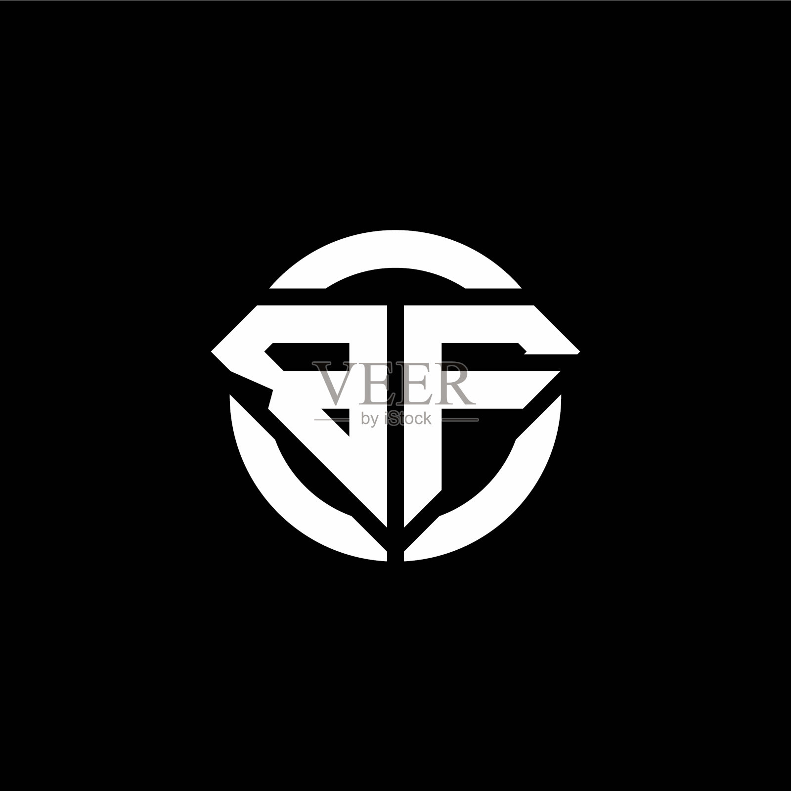 Bf标志与钻石形状和戒指插画图片素材