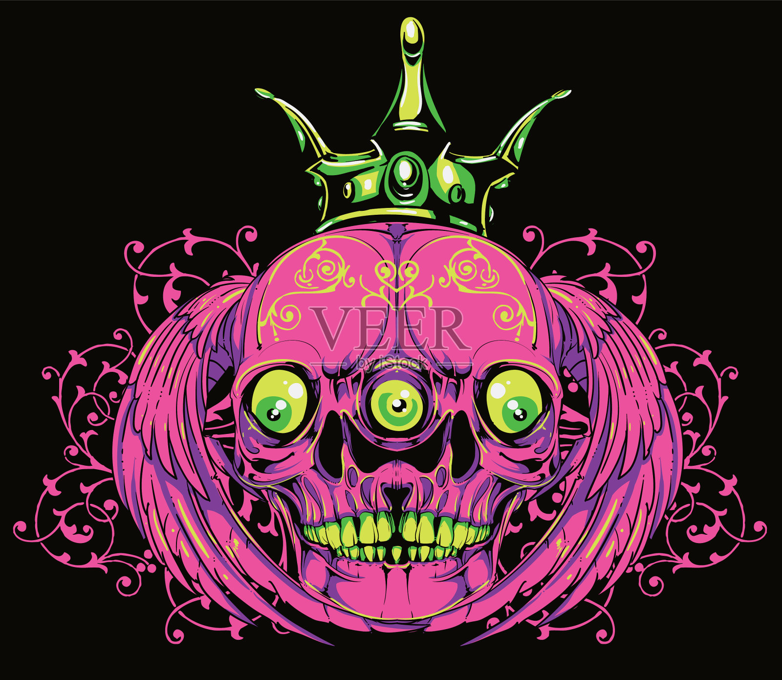 第三只眼插画图片素材