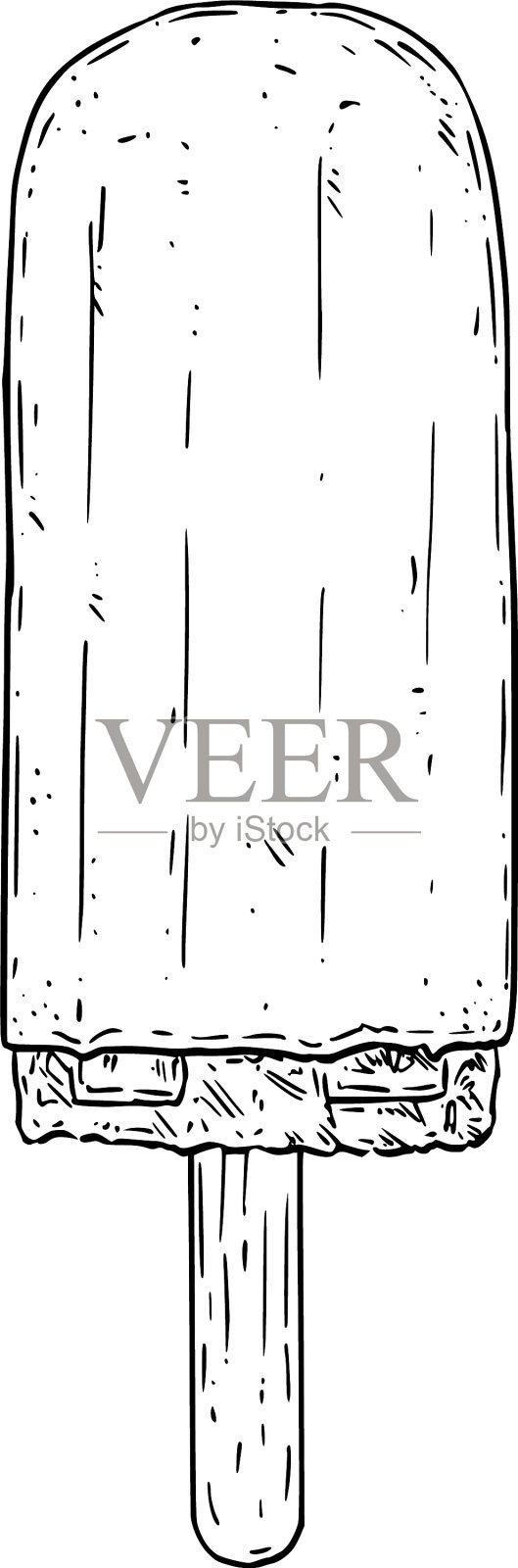 卡通或图标或艺术冰棒或冰棒插画图片素材
