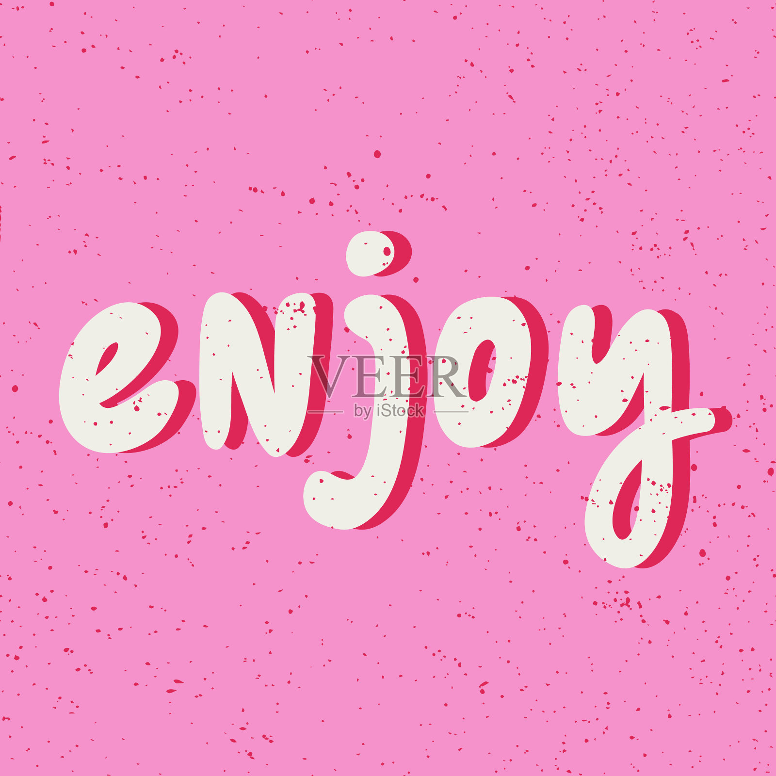 享受社交媒体内容的贴纸插画图片素材