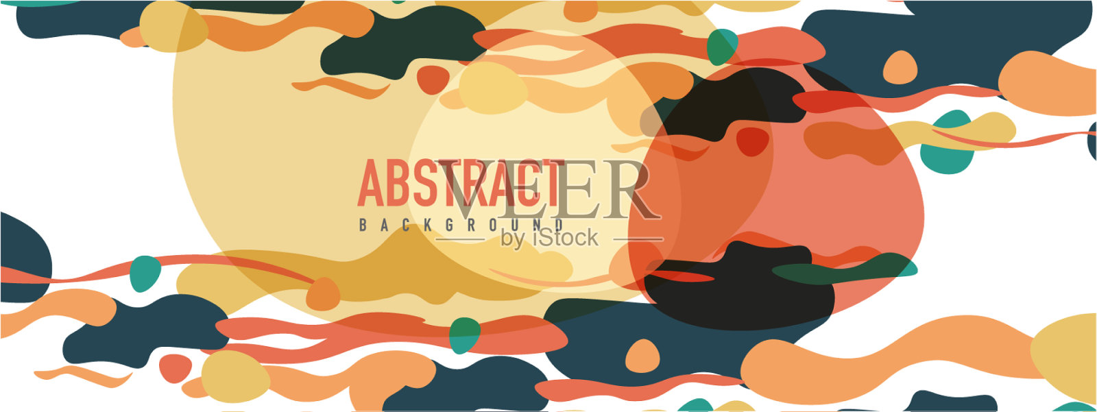 时尚的液体风格塑造抽象设计插画图片素材