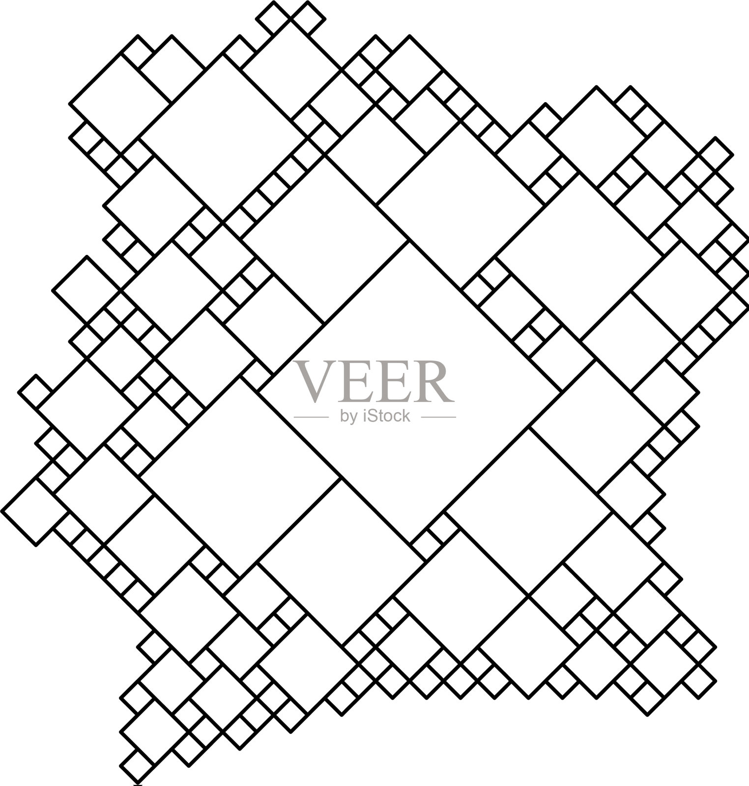 象牙海岸地图由黑色图案组成的一格插画图片素材