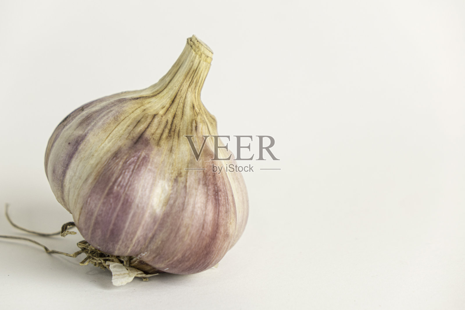 新鲜大蒜孤立在白色背景照片摄影图片