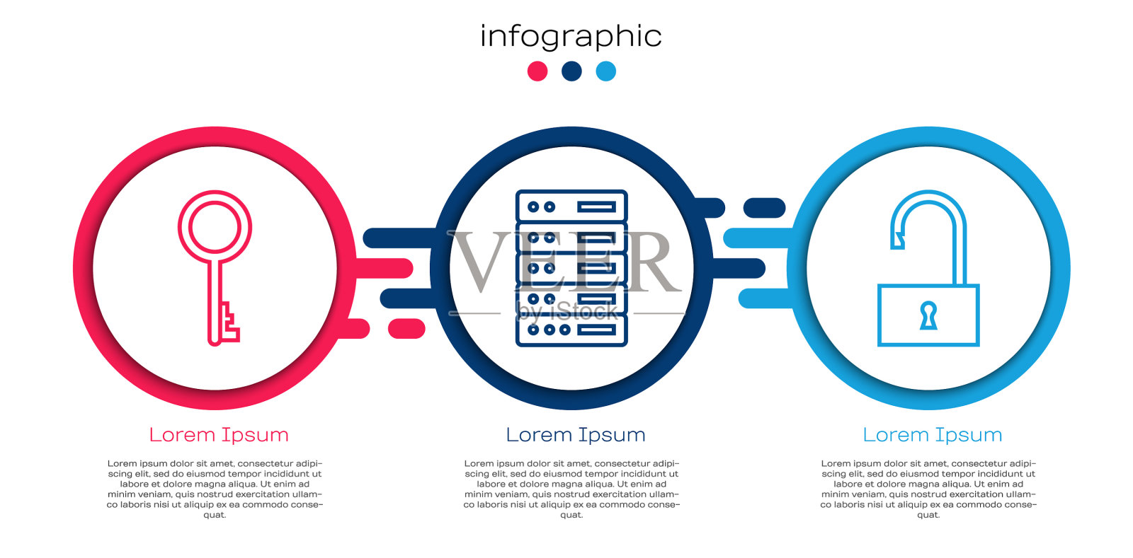 设置行老密钥服务器数据网络托管和插画图片素材