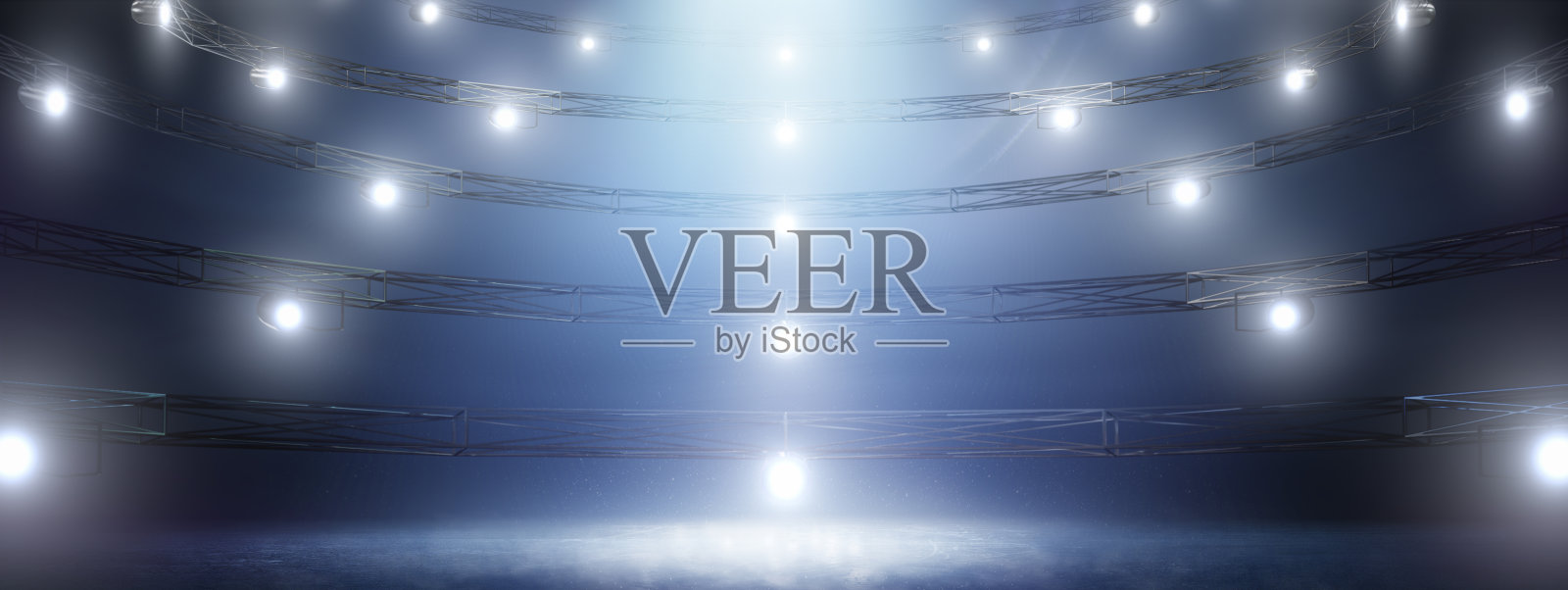 工作室灯光。3 d渲染。冬天的背景。蓝色的冰层质地和薄雾。雪和冰背景。灯光文摘照片摄影图片