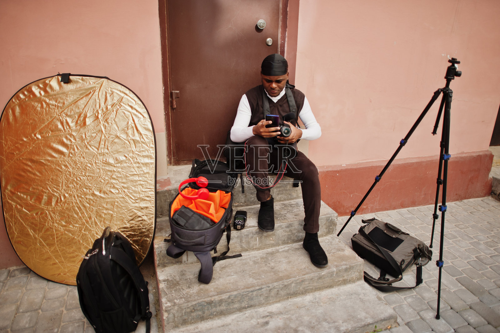 专业非洲电视录像制作人照片摄影图片