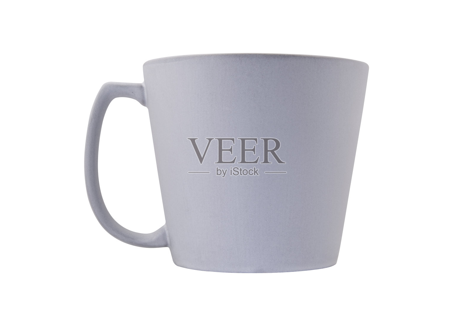 现代黏土咖啡杯（白色背景）照片摄影图片