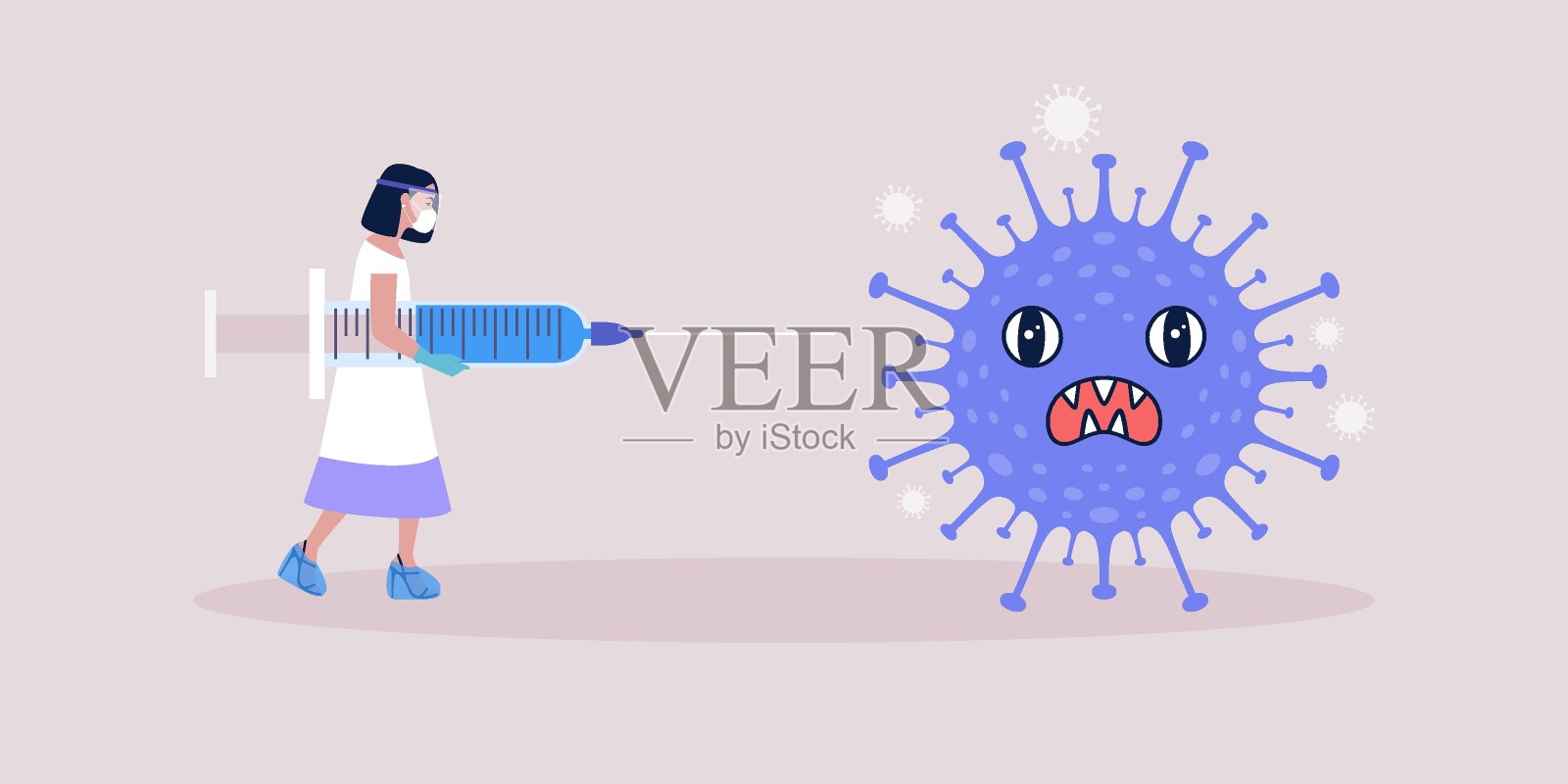 疫苗的概念插画图片素材