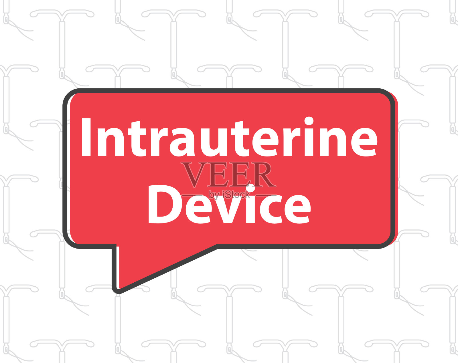 宫内节育器的概念插画图片素材