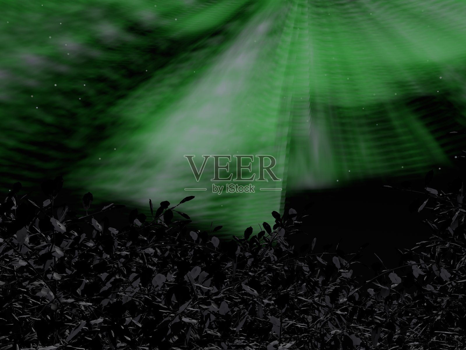 极光和天空的奇妙景观照片摄影图片