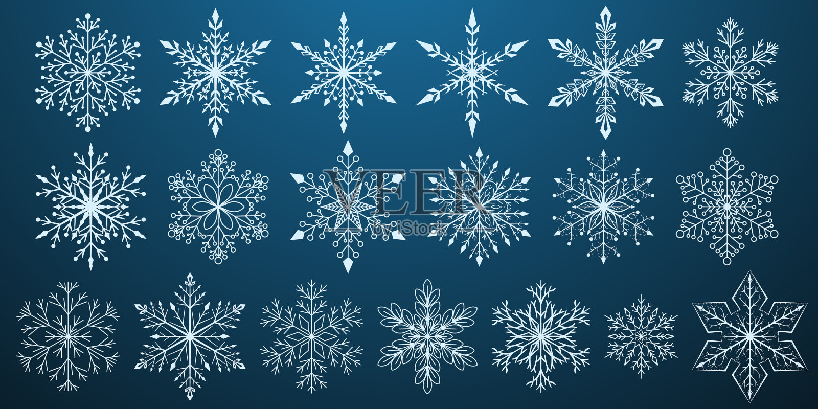 设置雪花图标素材