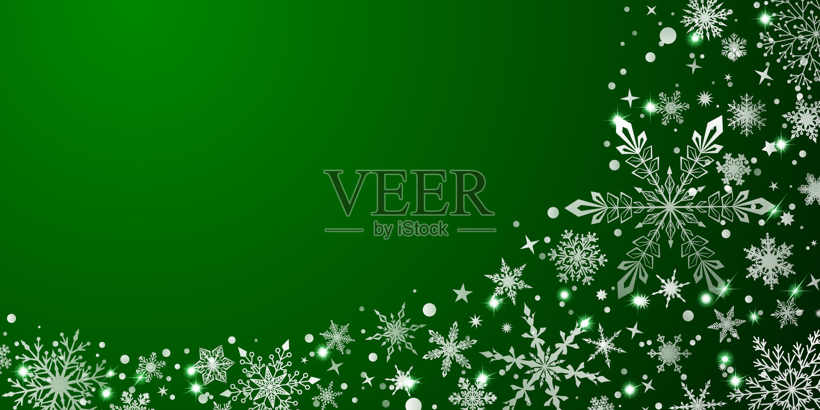 圣诞背景雪花插画图片素材