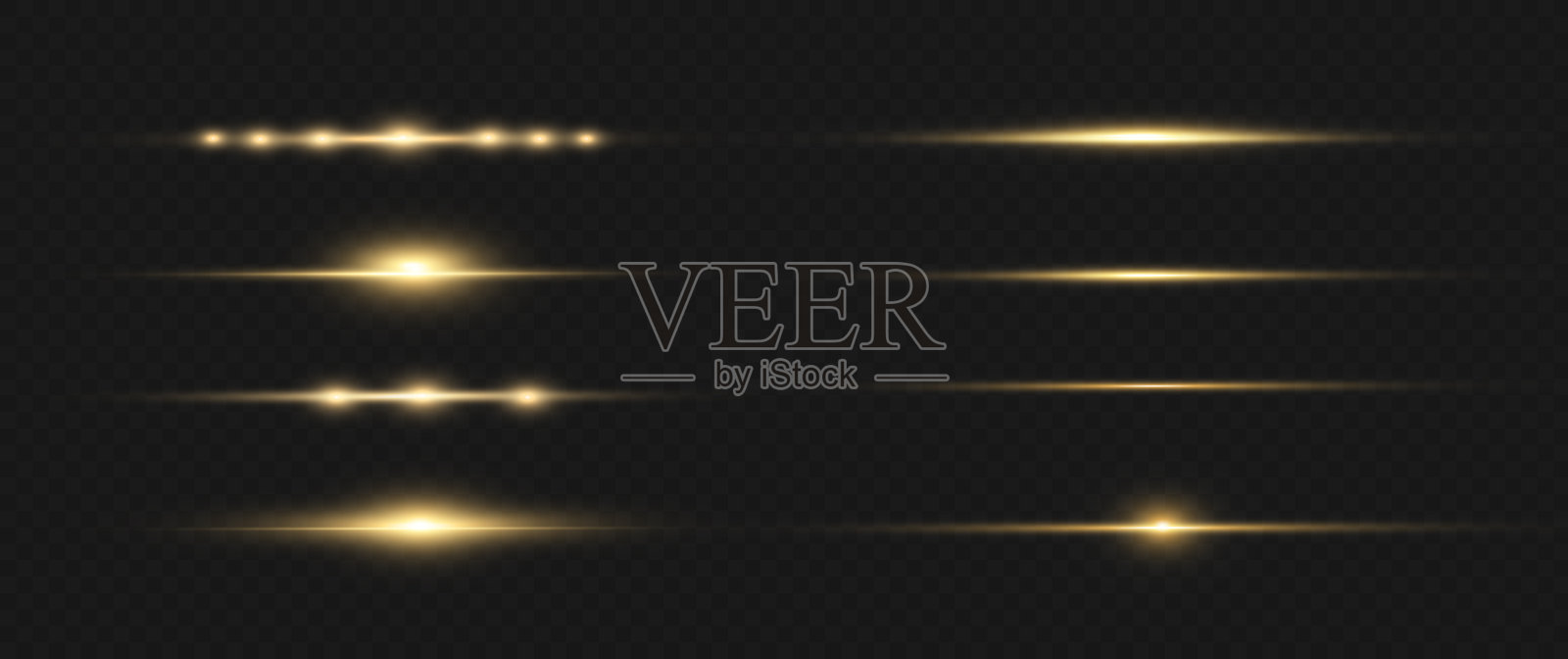 黄色的水平线插画图片素材