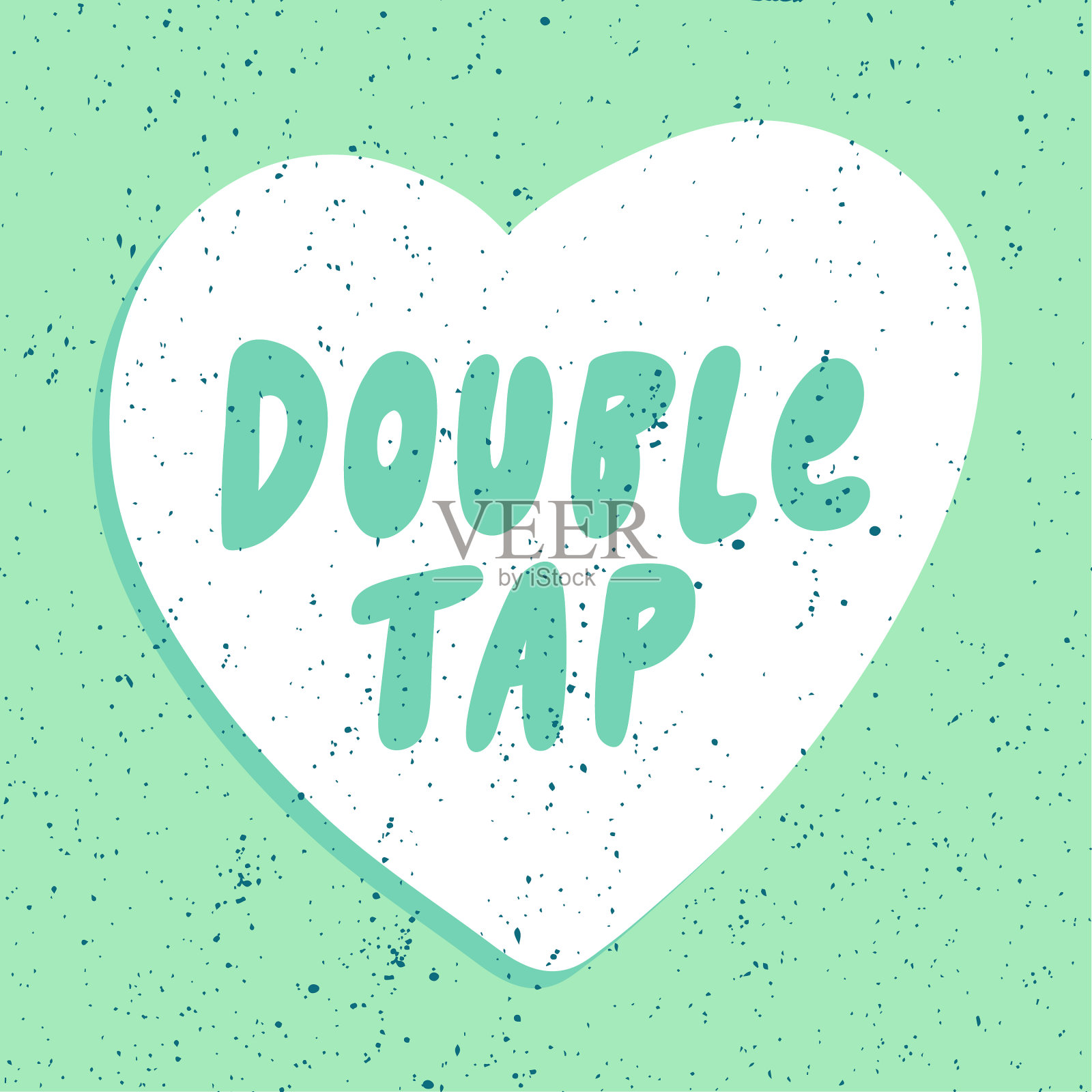 双击社交媒体内容贴纸插画图片素材