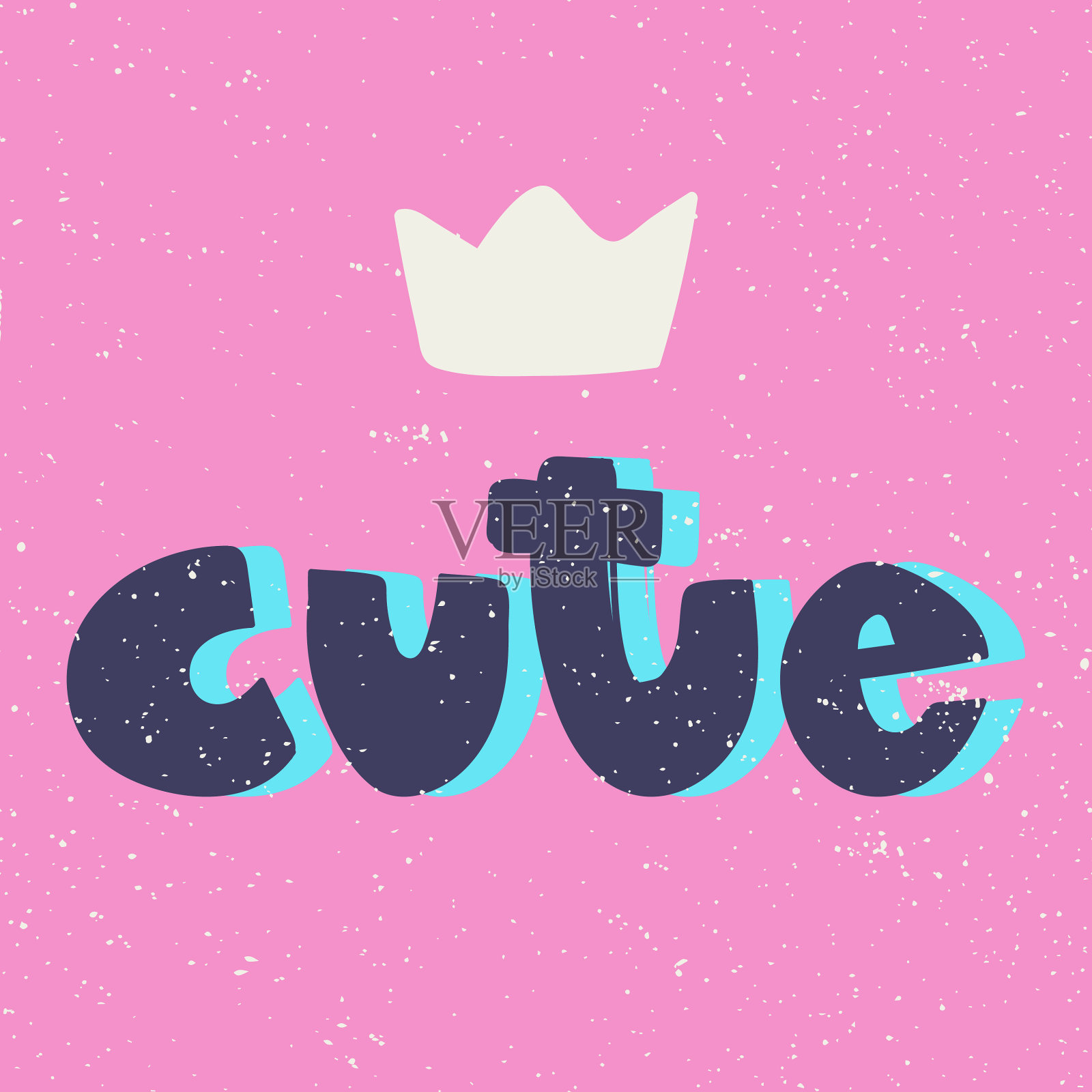 社交媒体内容的可爱贴纸插画图片素材