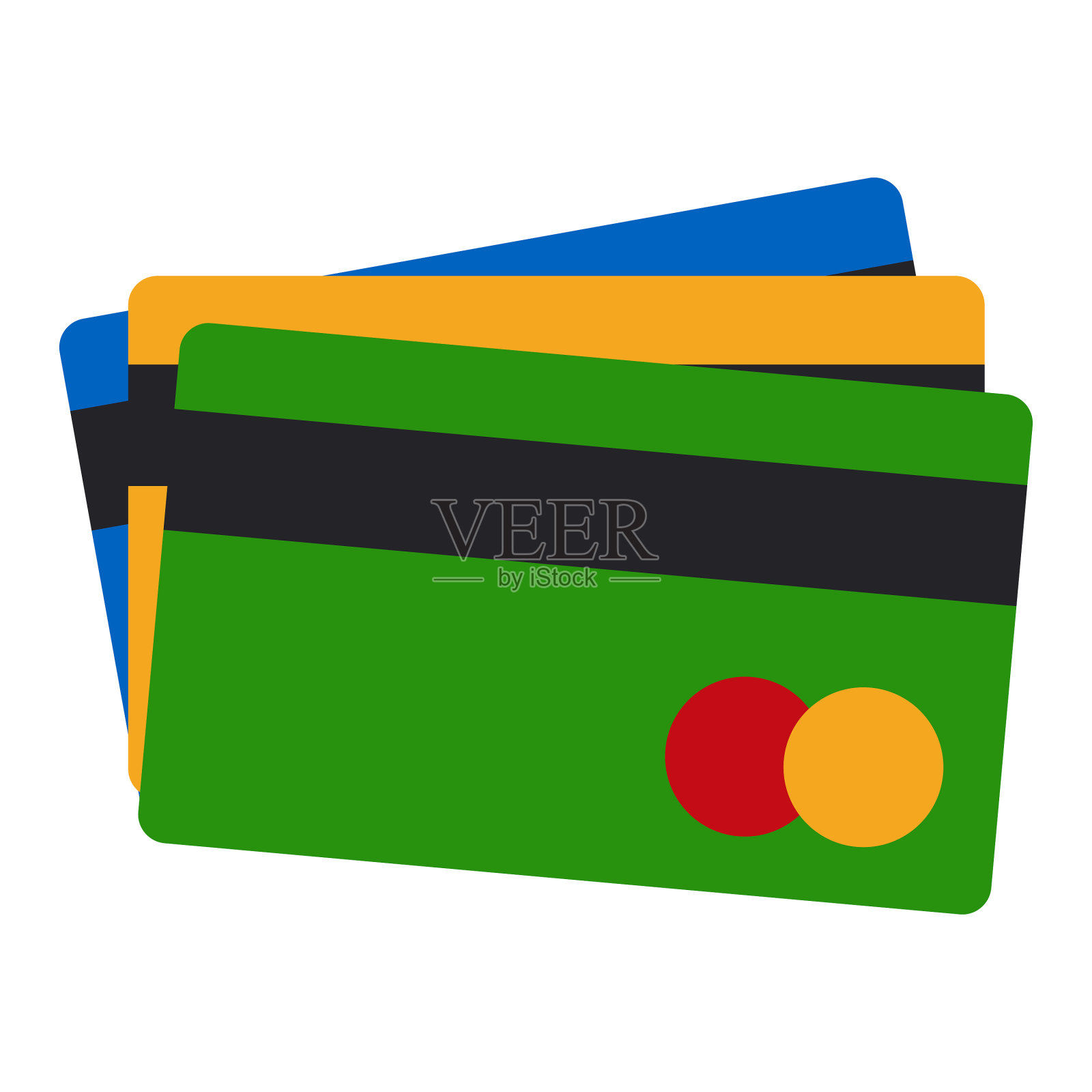 信用卡图标孤立在白色背景图标素材