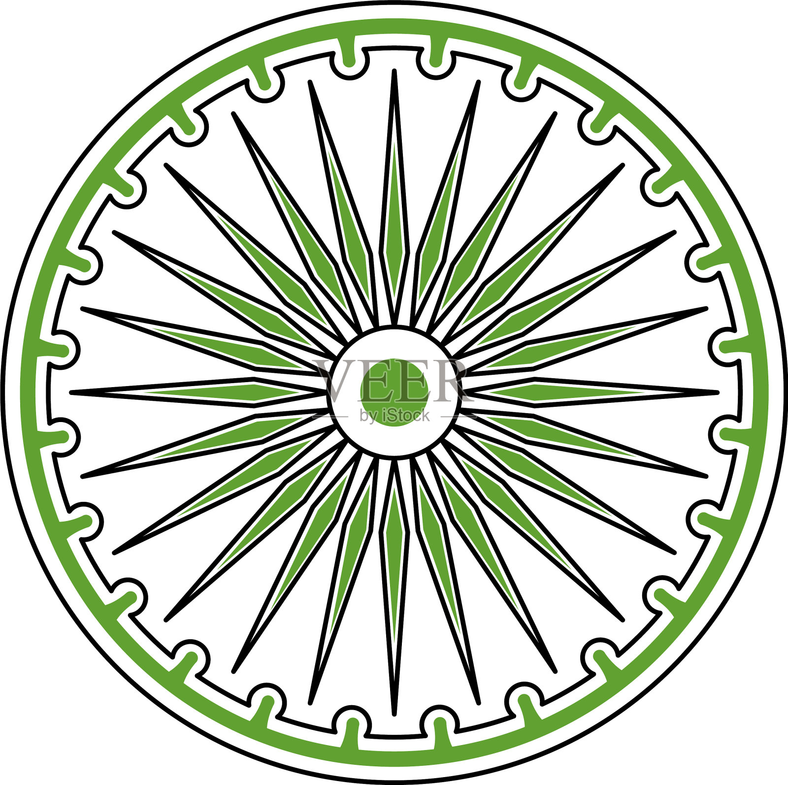 阿育王脉轮图标插画图片素材