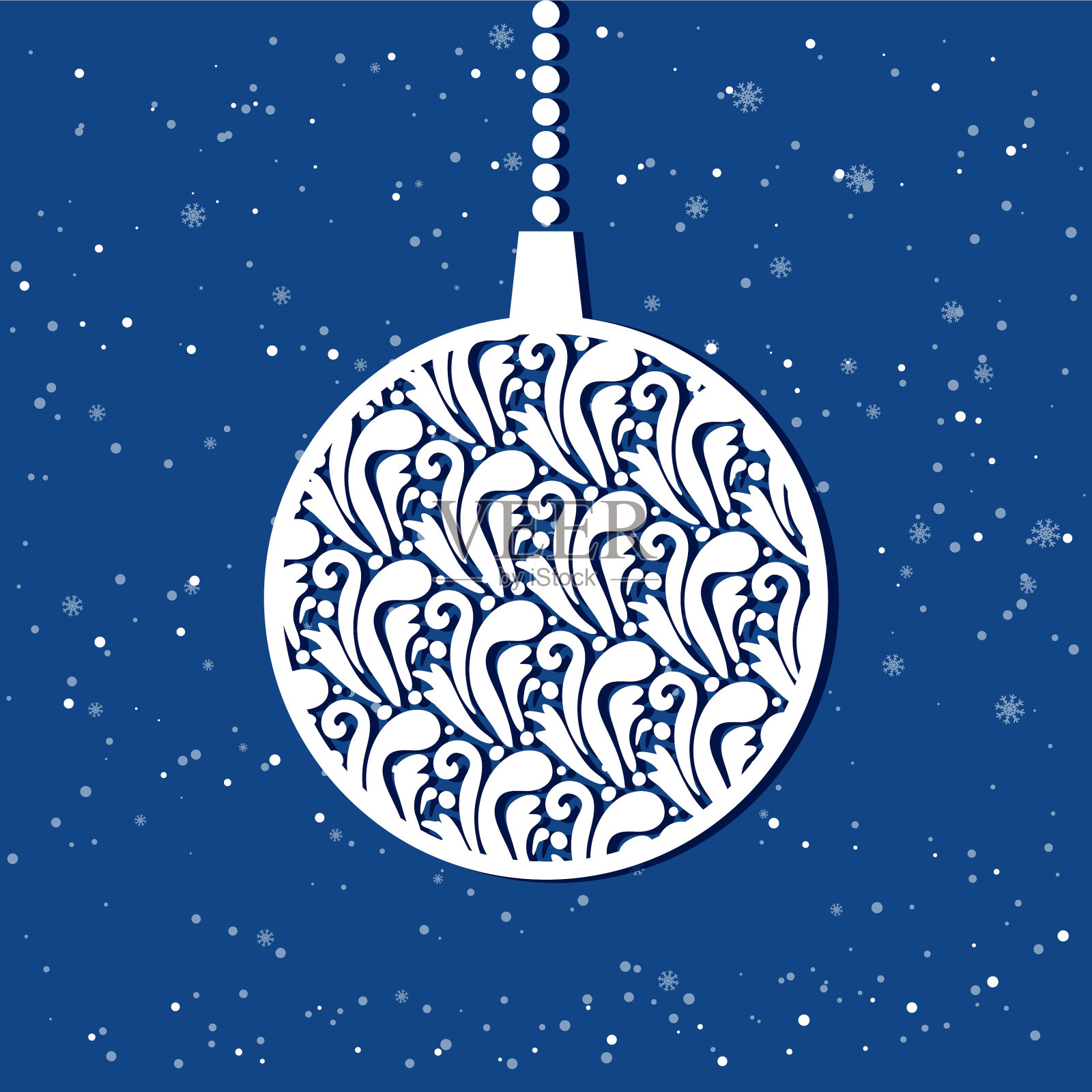 卡通节日主题的冬季背景插画图片素材