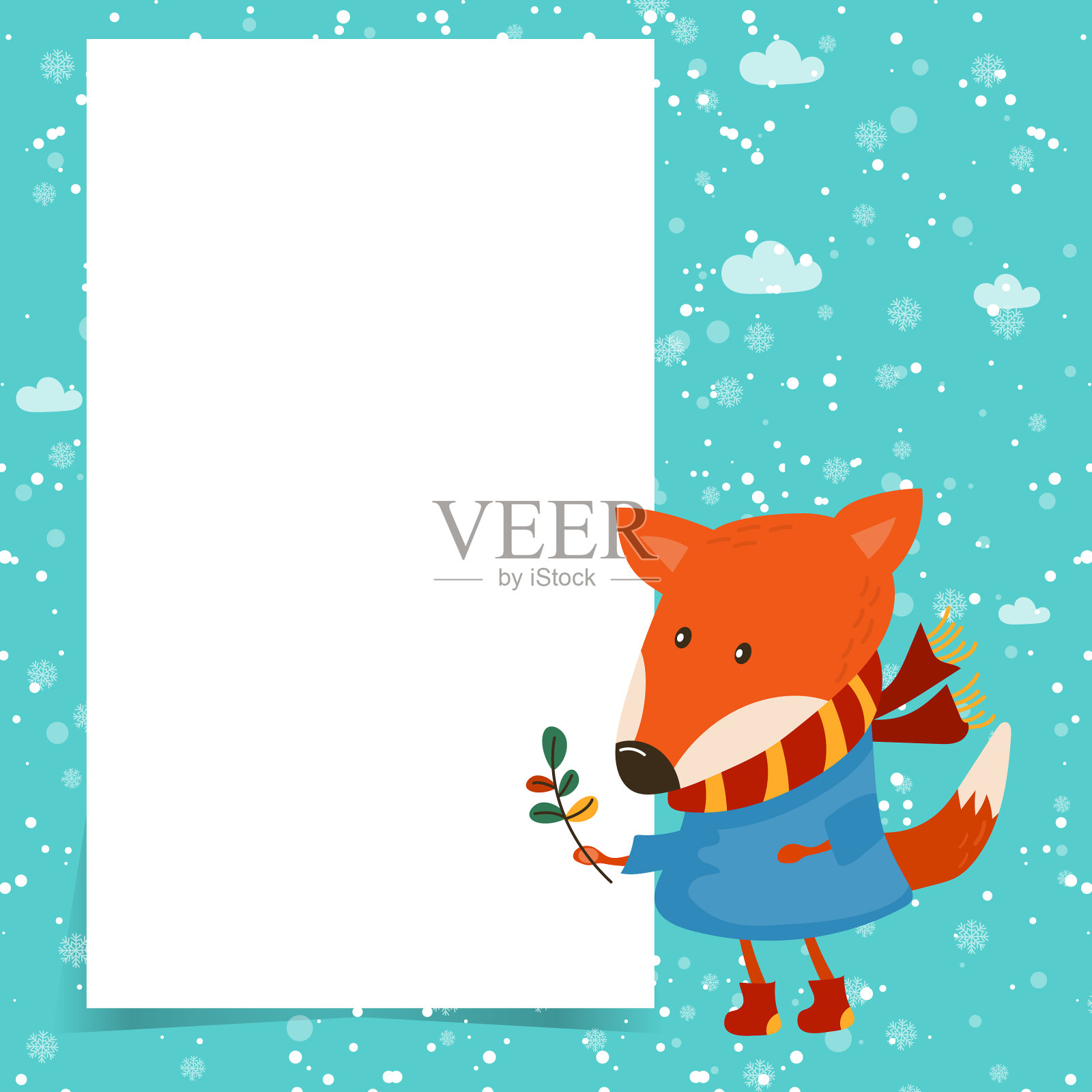 圣诞快乐，恭贺新禧插画图片素材