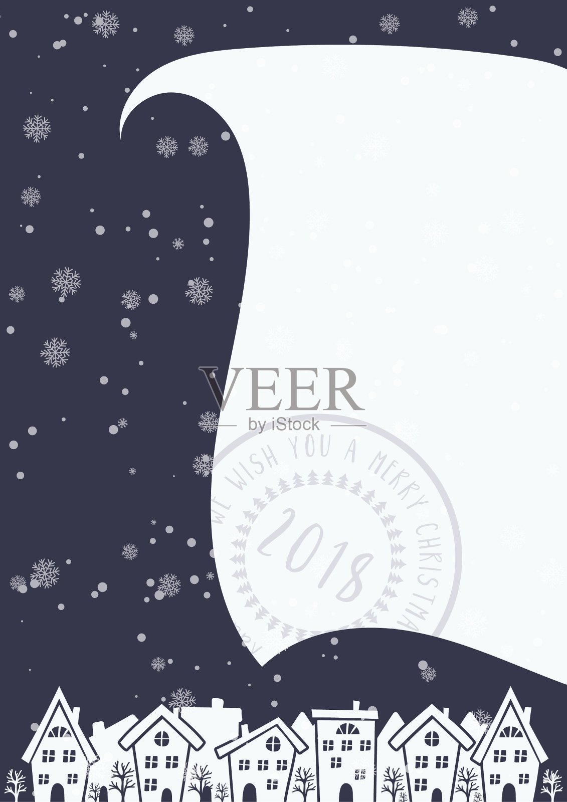 卡通节日主题与甜蜜的家插画图片素材