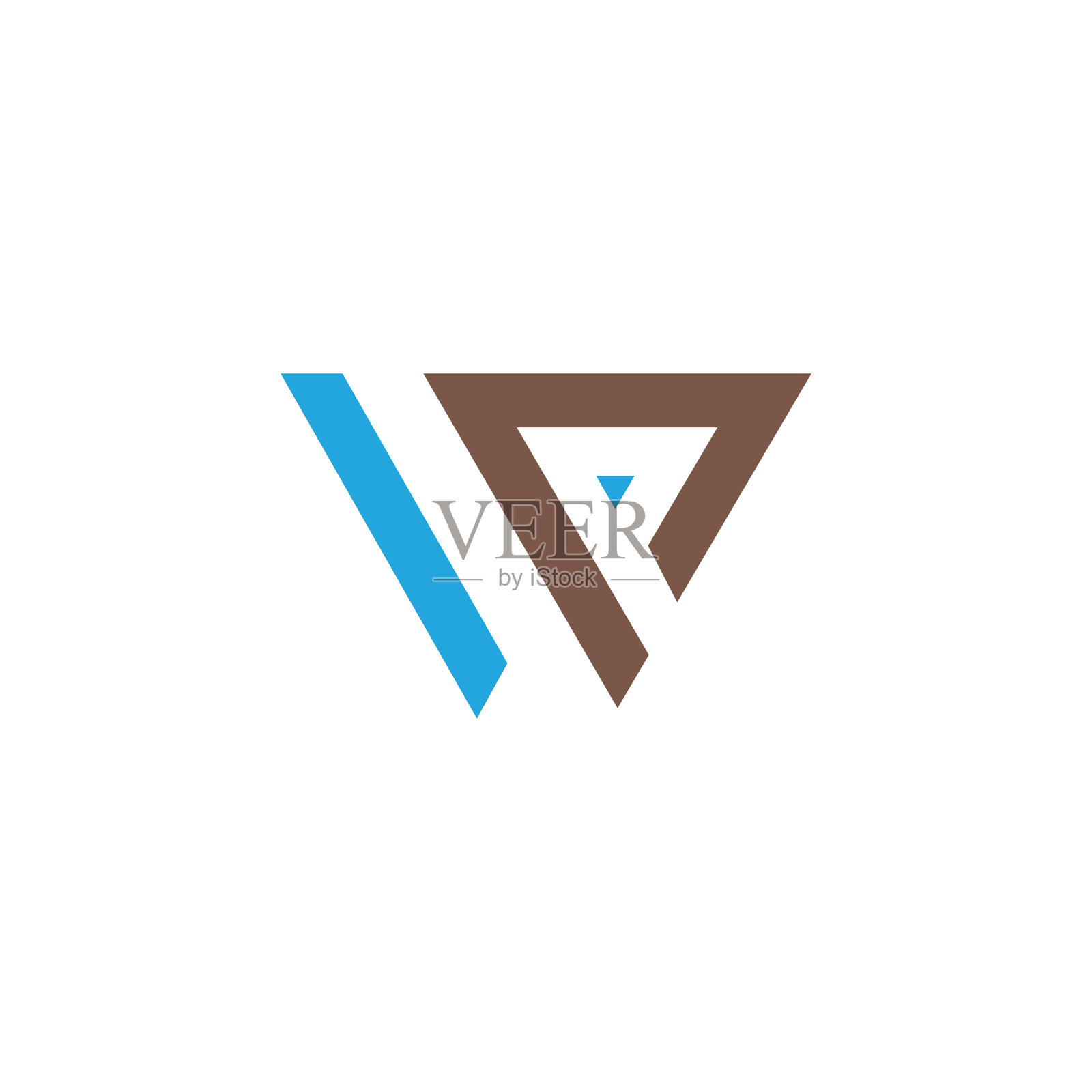 首字母wp或pw标志设计模板设计元素图片