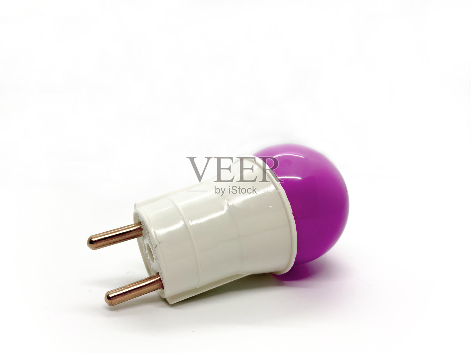 紫色的灯泡照片摄影图片