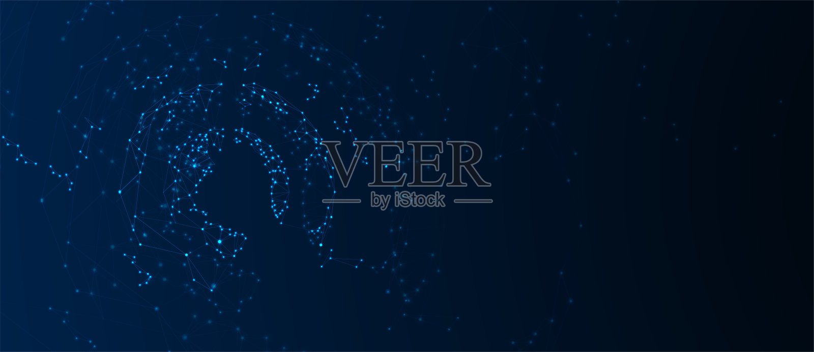 人工智能的概念技术说明插画图片素材