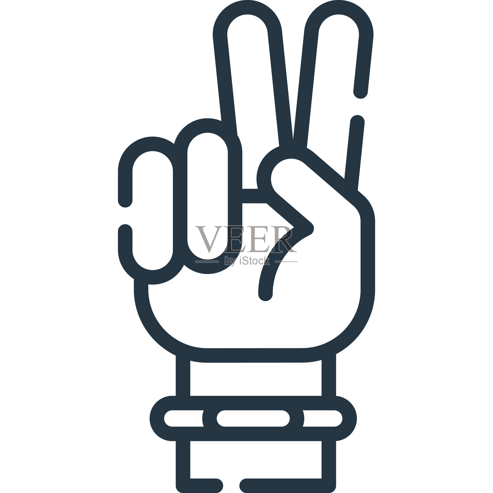 和平符号图标孤立在白色背景图标素材