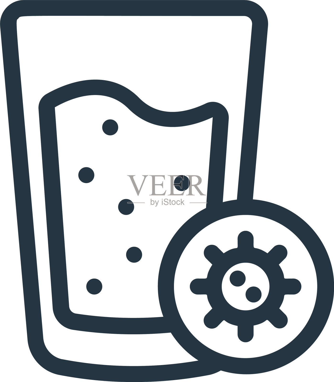 喝水图标喝水可编辑的中风图标素材