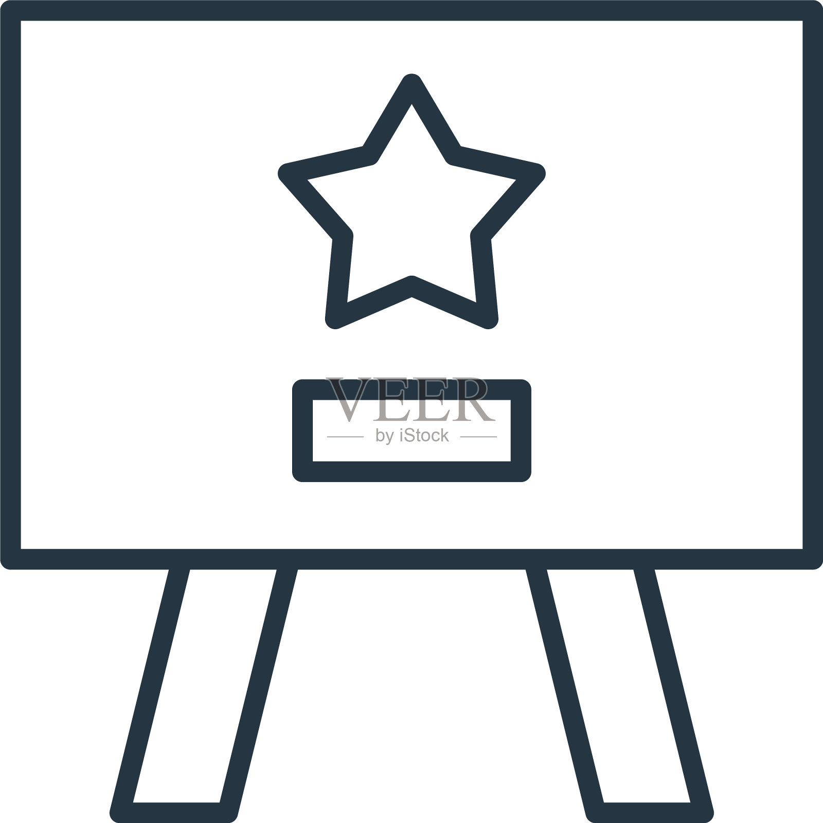 演示图标孤立在白色背景上图标素材