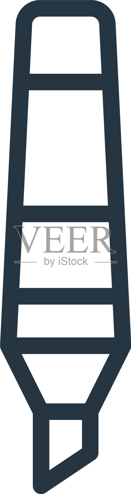 高亮图标隔离在白色背景设计元素图片