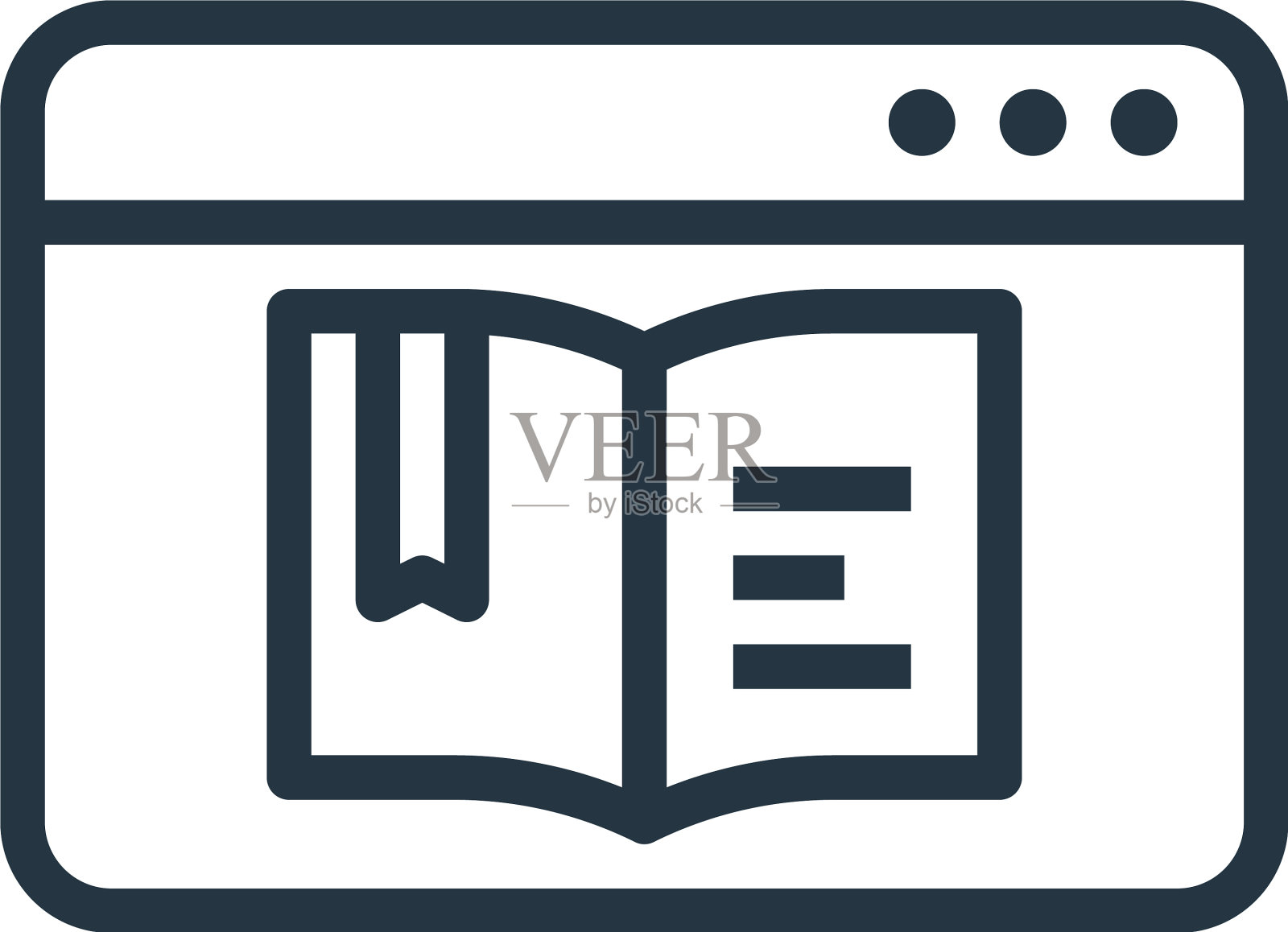 数字书图标数字书可编辑的笔触图标素材