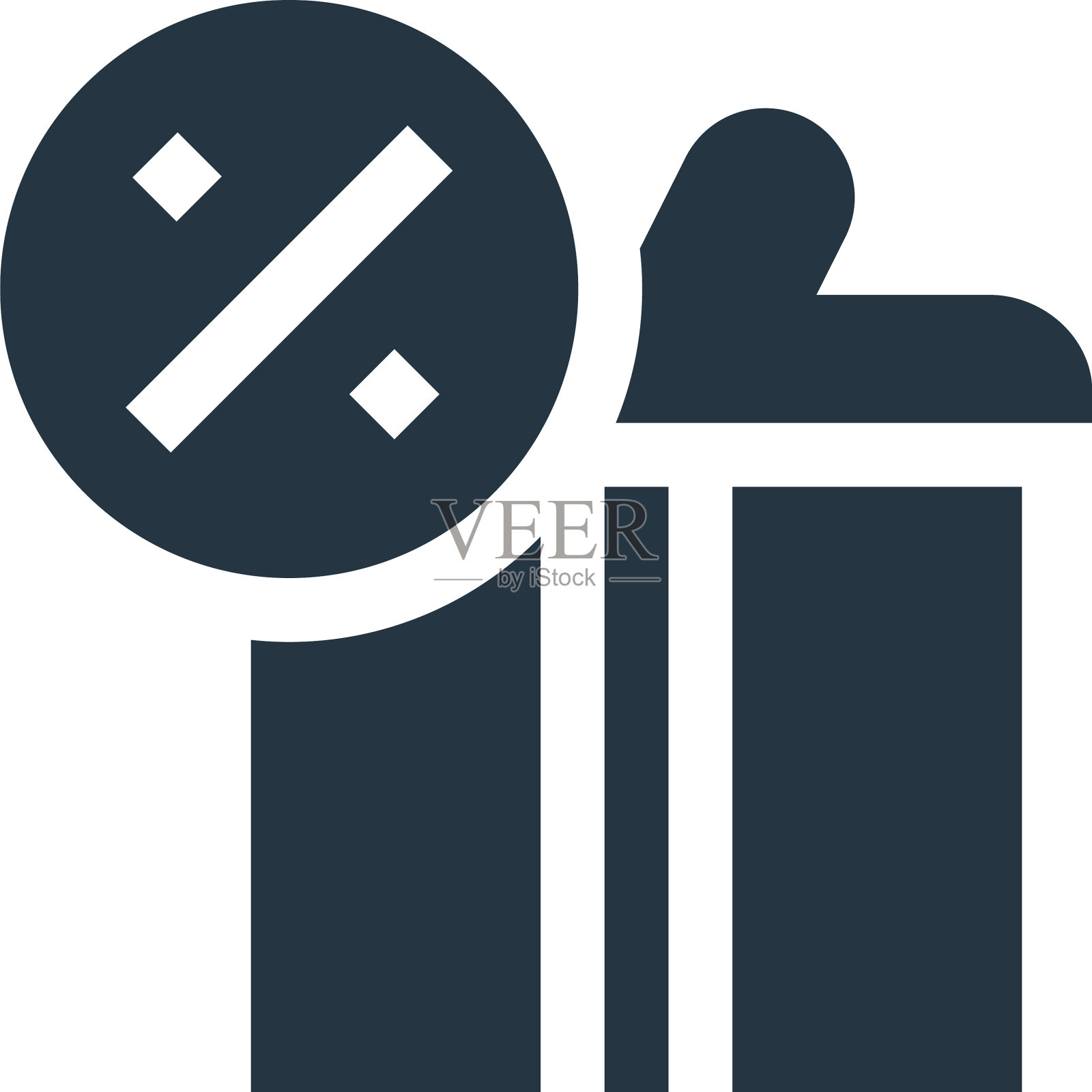 礼品图标孤立在白色背景大纲图标素材