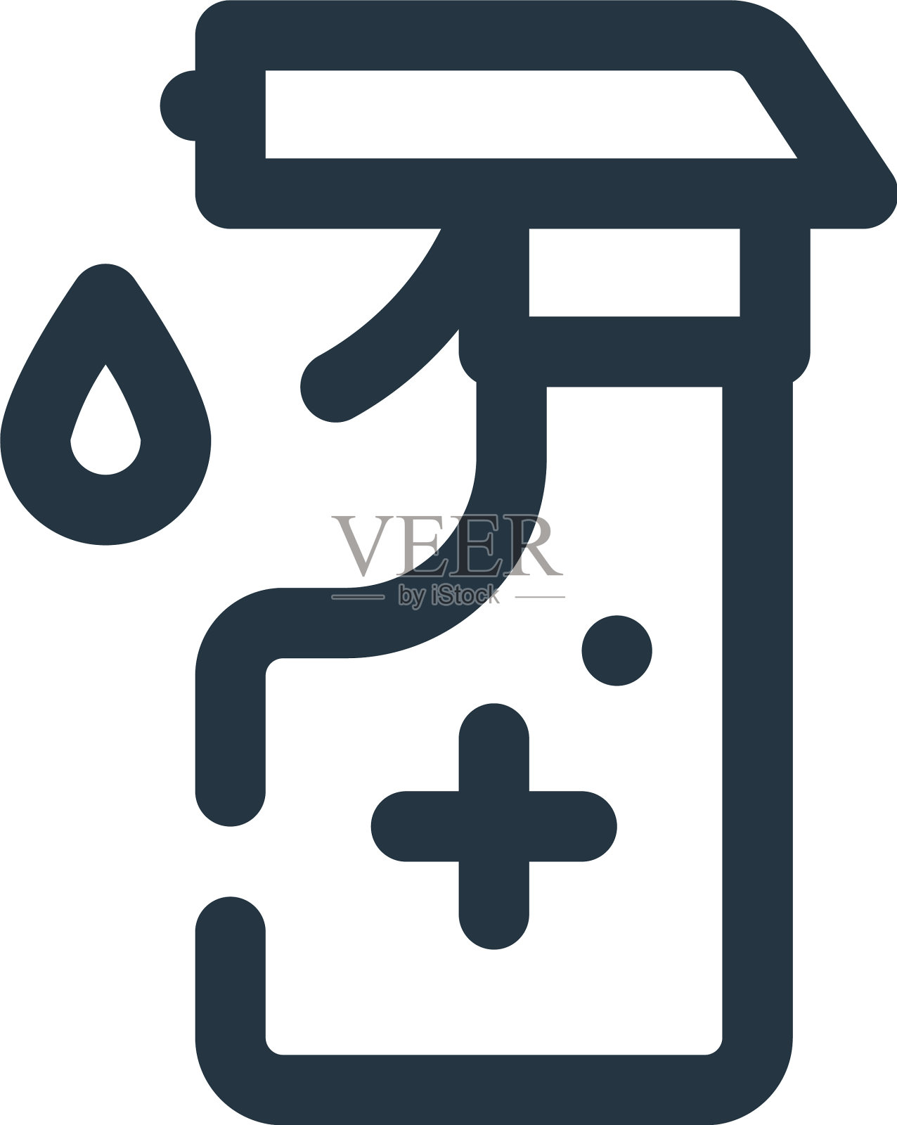 消毒图标消毒可编辑的笔划图标素材