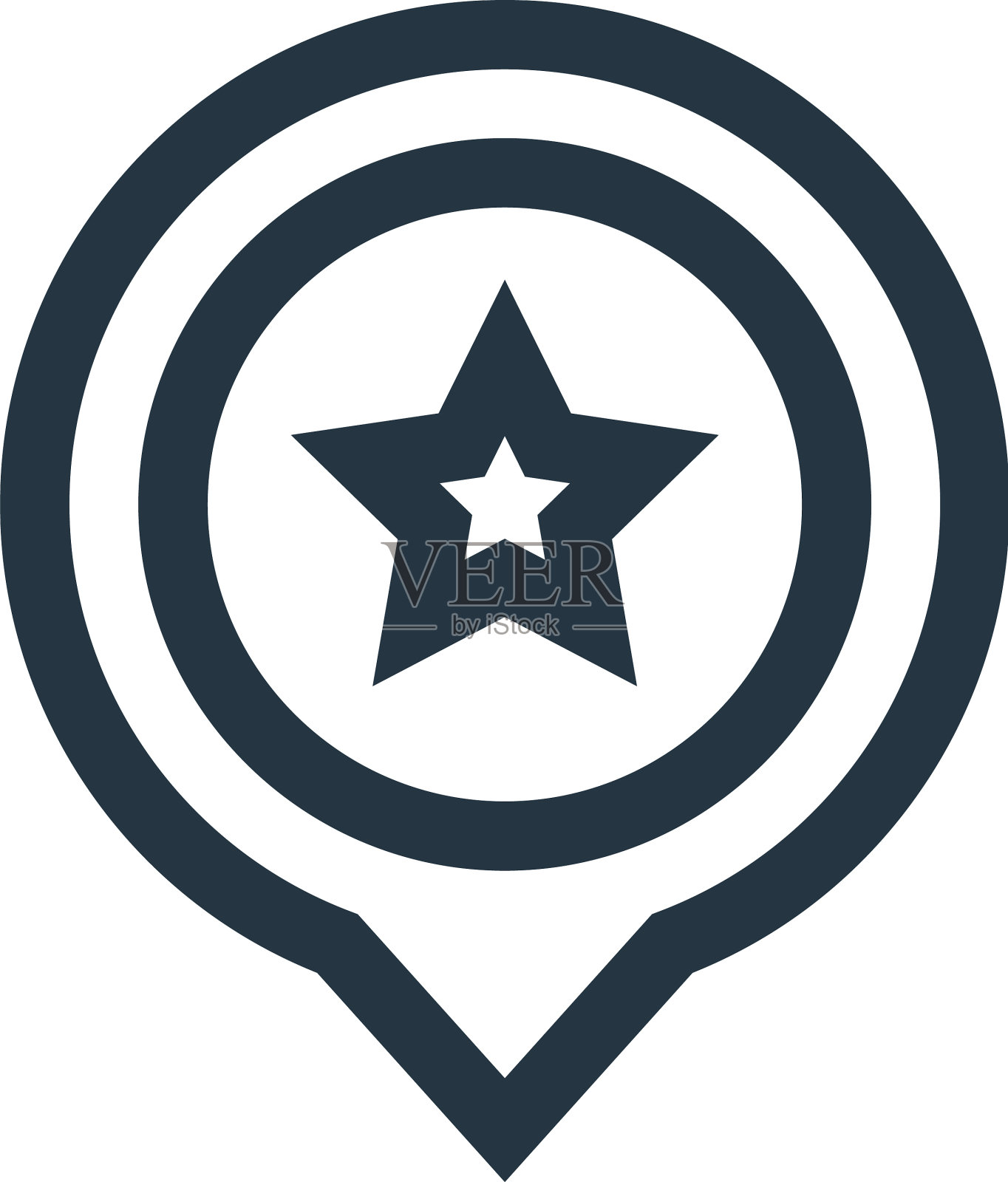 美国图标孤立在白色背景轮廓图标素材