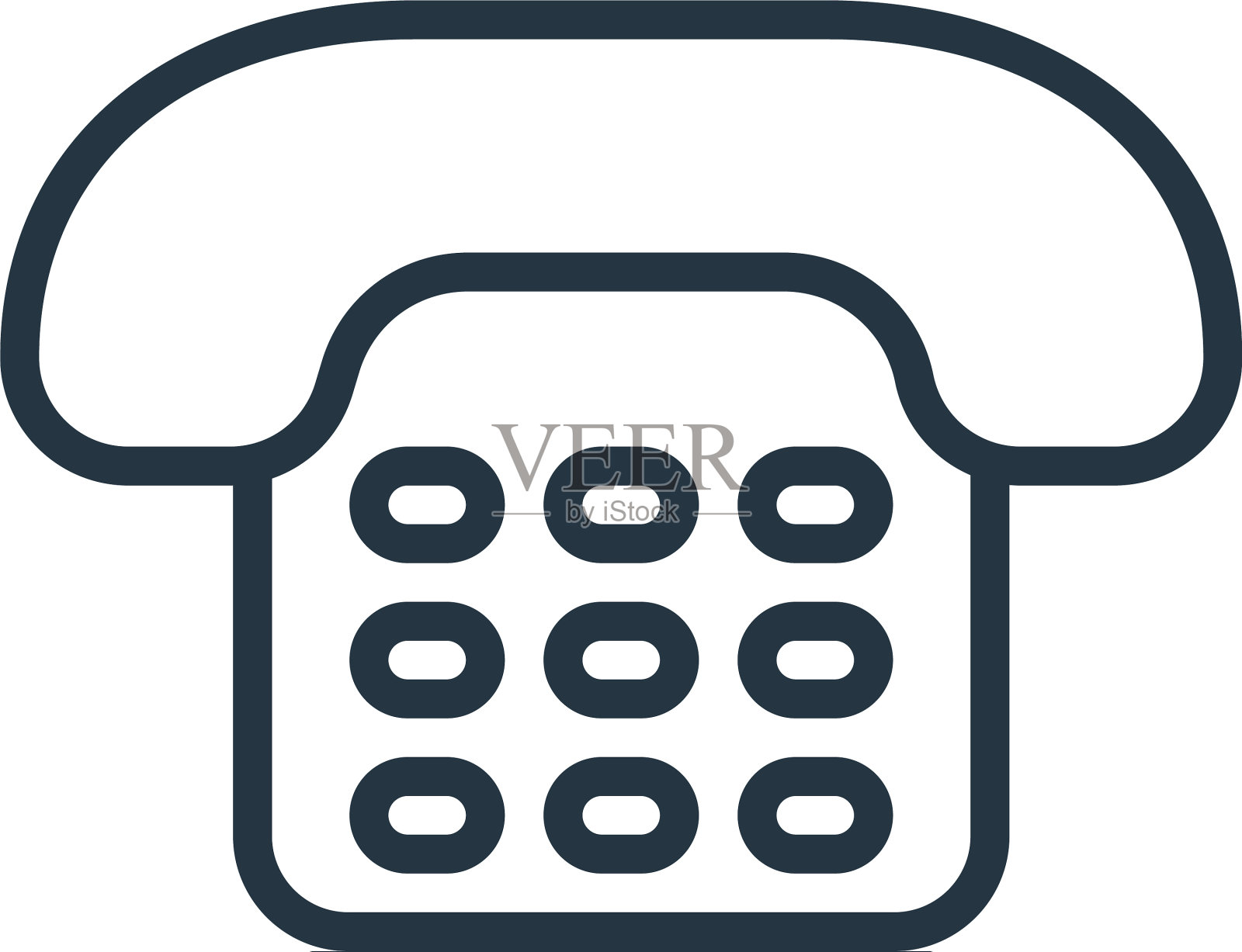 手机图标手机可编辑笔触手机线性设计元素图片