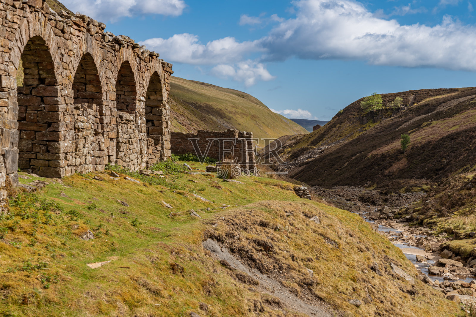 英格兰北约克郡的布莱克韦特斯梅尔特磨坊照片摄影图片