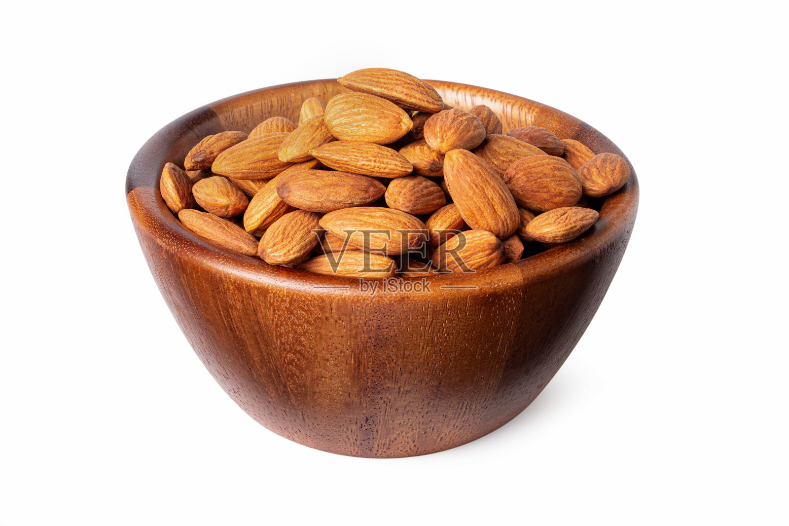 杏仁坚果和本品一起使用。剪切路径照片摄影图片