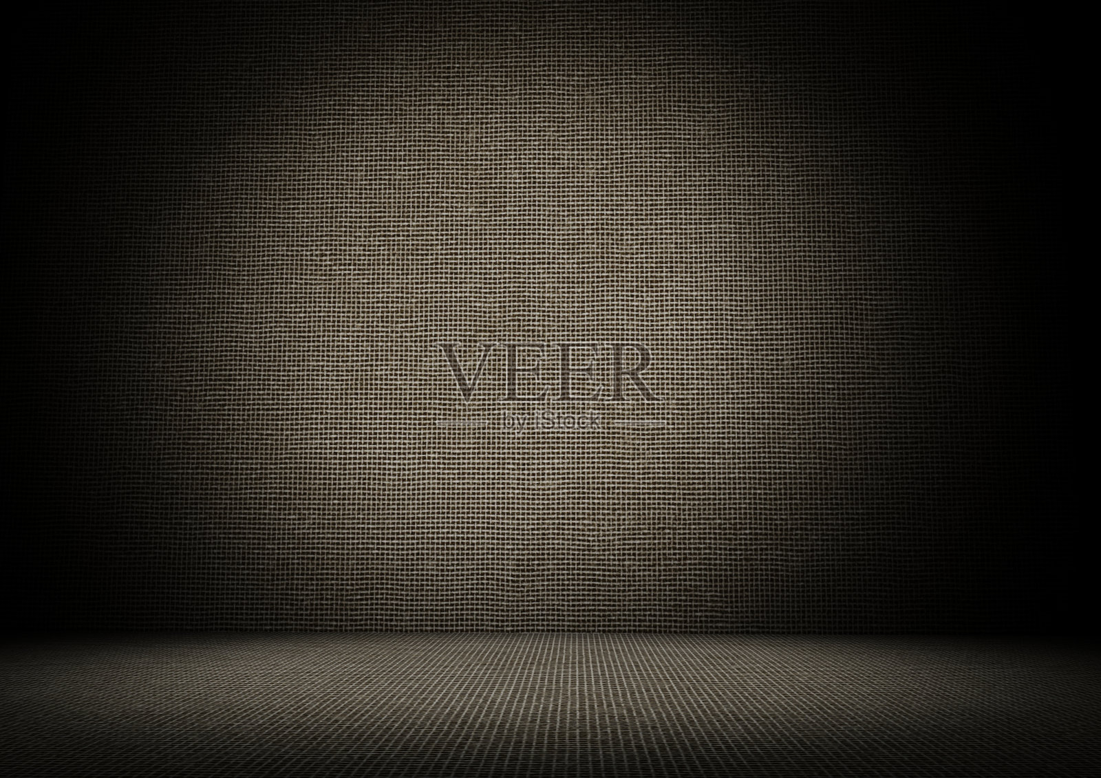 亚麻羊毛纹理与后墙和地板背景正面视图3d渲染照片摄影图片