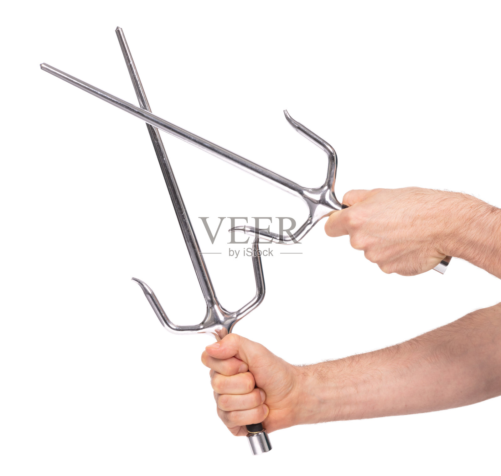 日军武器说，孤立在白色背景上照片摄影图片