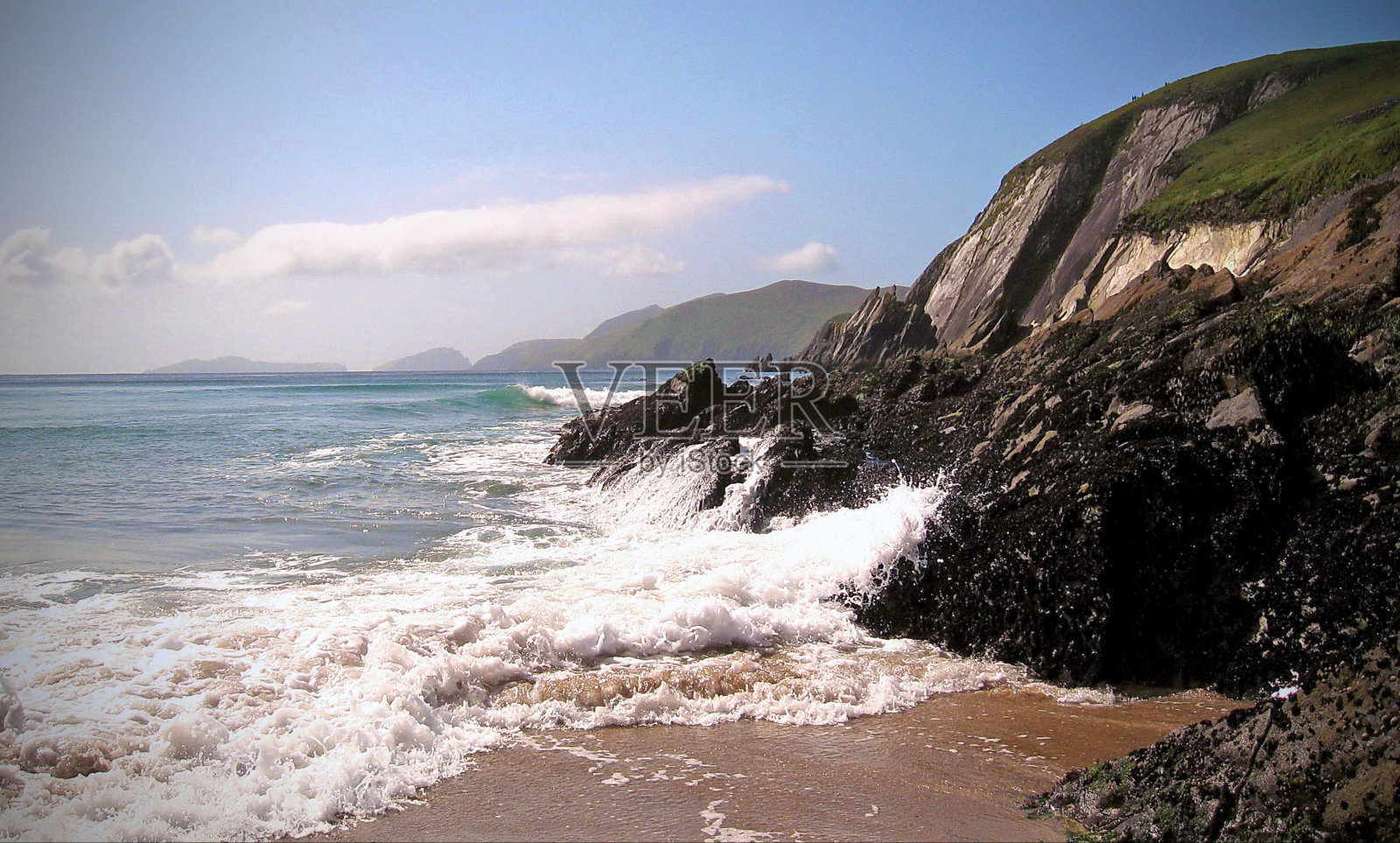 爱尔兰克里的丁格尔悬崖照片摄影图片