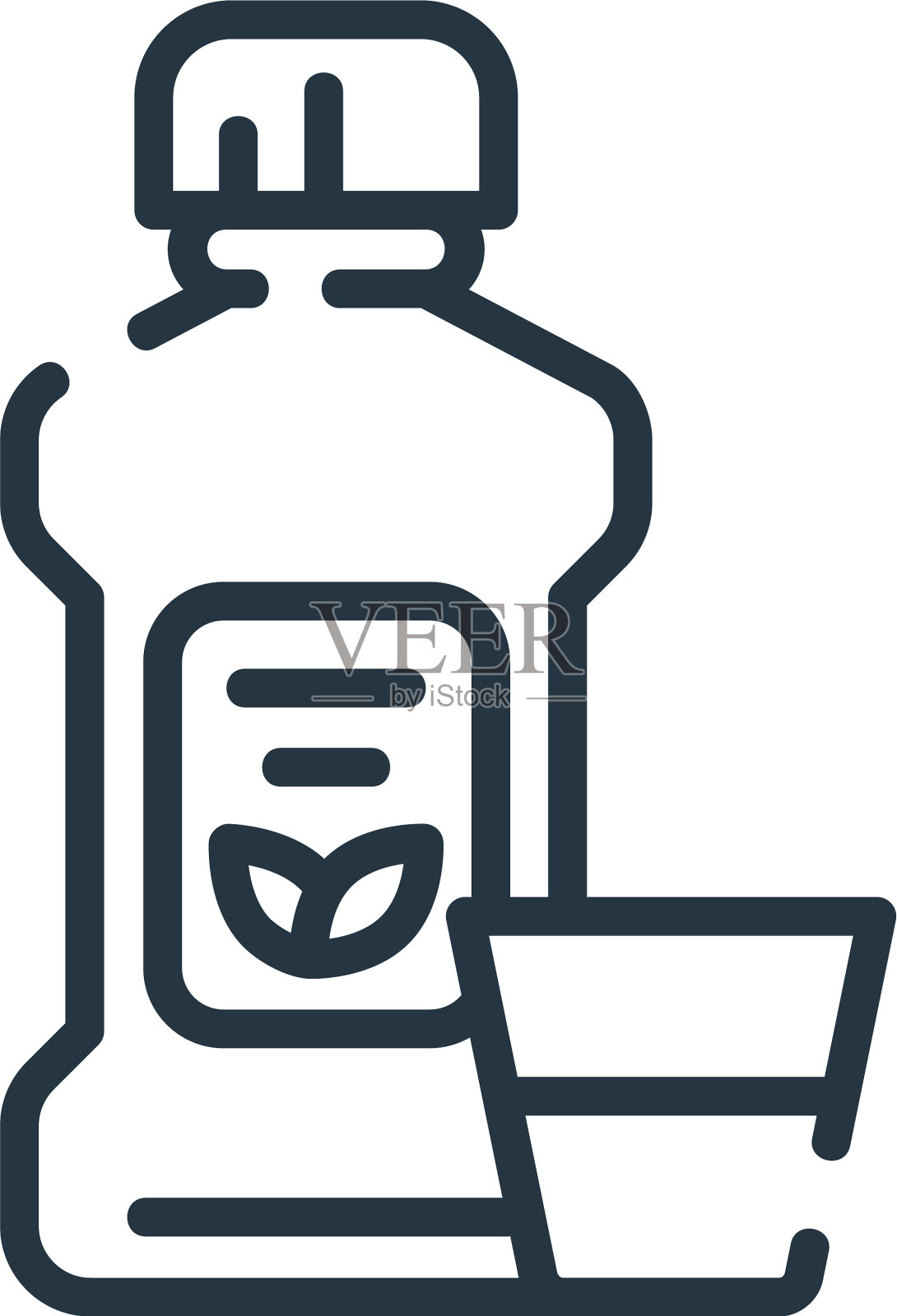 漱口水图标孤立在白色背景图标素材