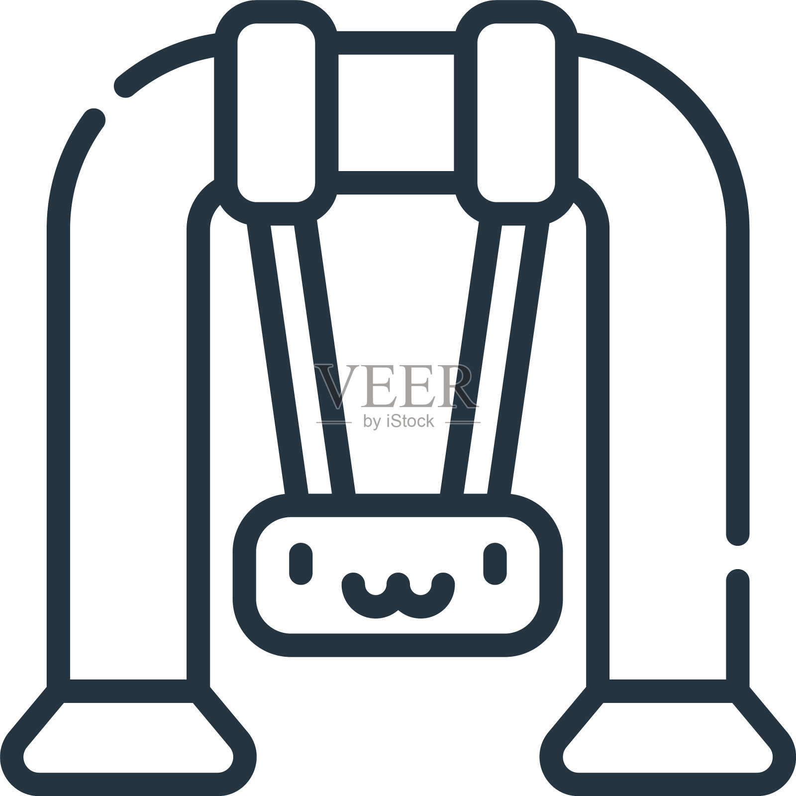 摆动图标摆动可编辑笔划摆动线性设计元素图片